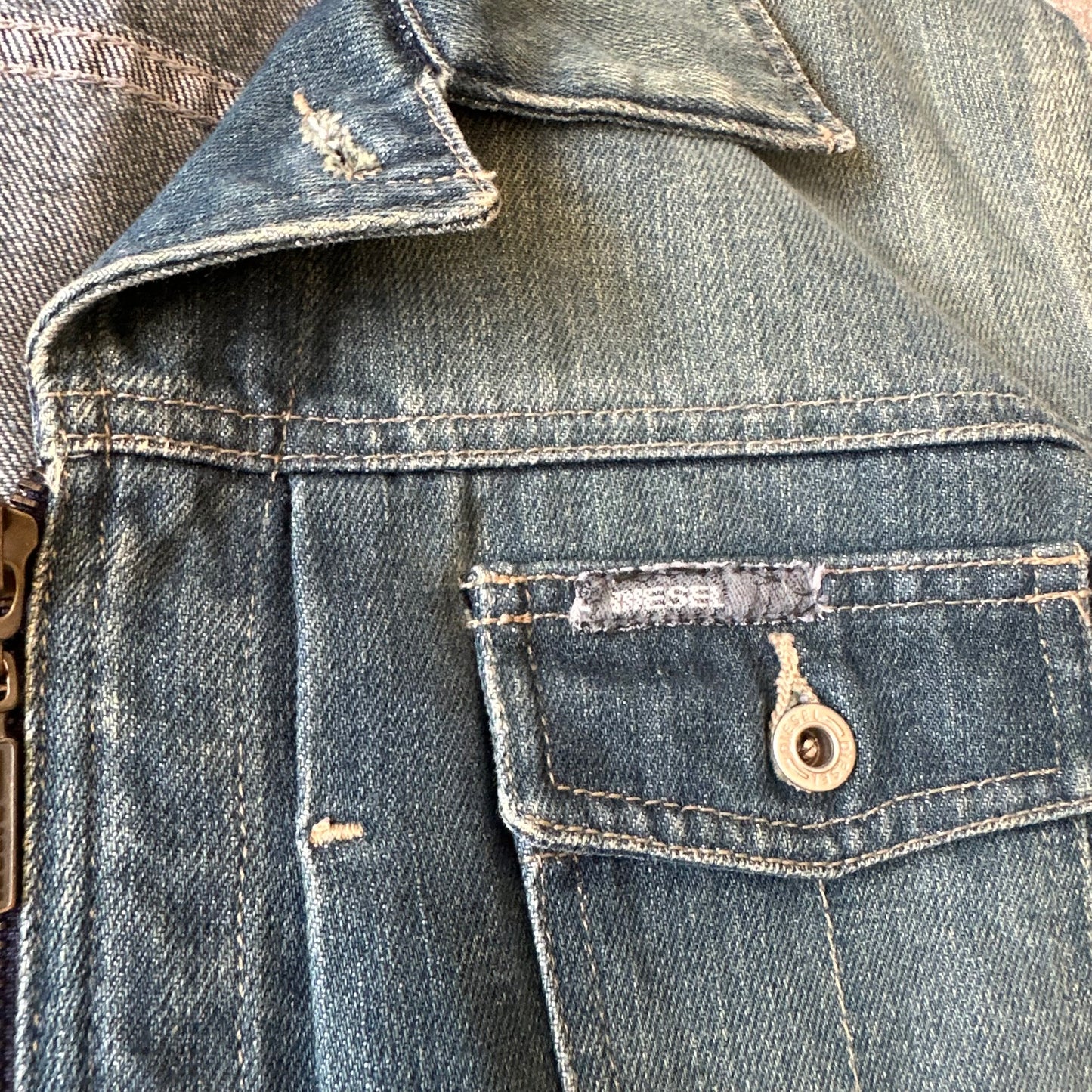 Vintage Diesel Washed Y2K Denim
Jacket - M