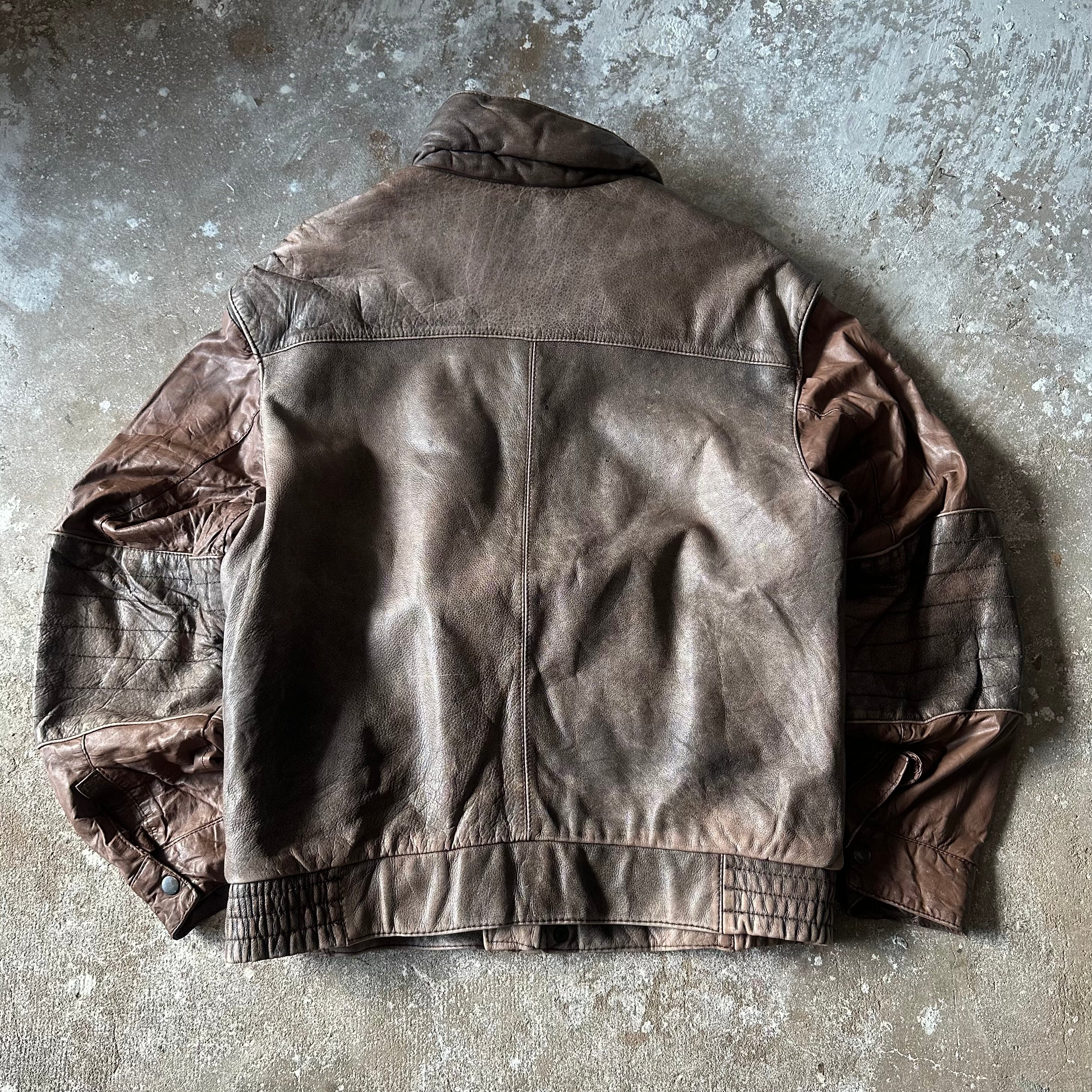 Wilsons vintage brown leather jacket - M