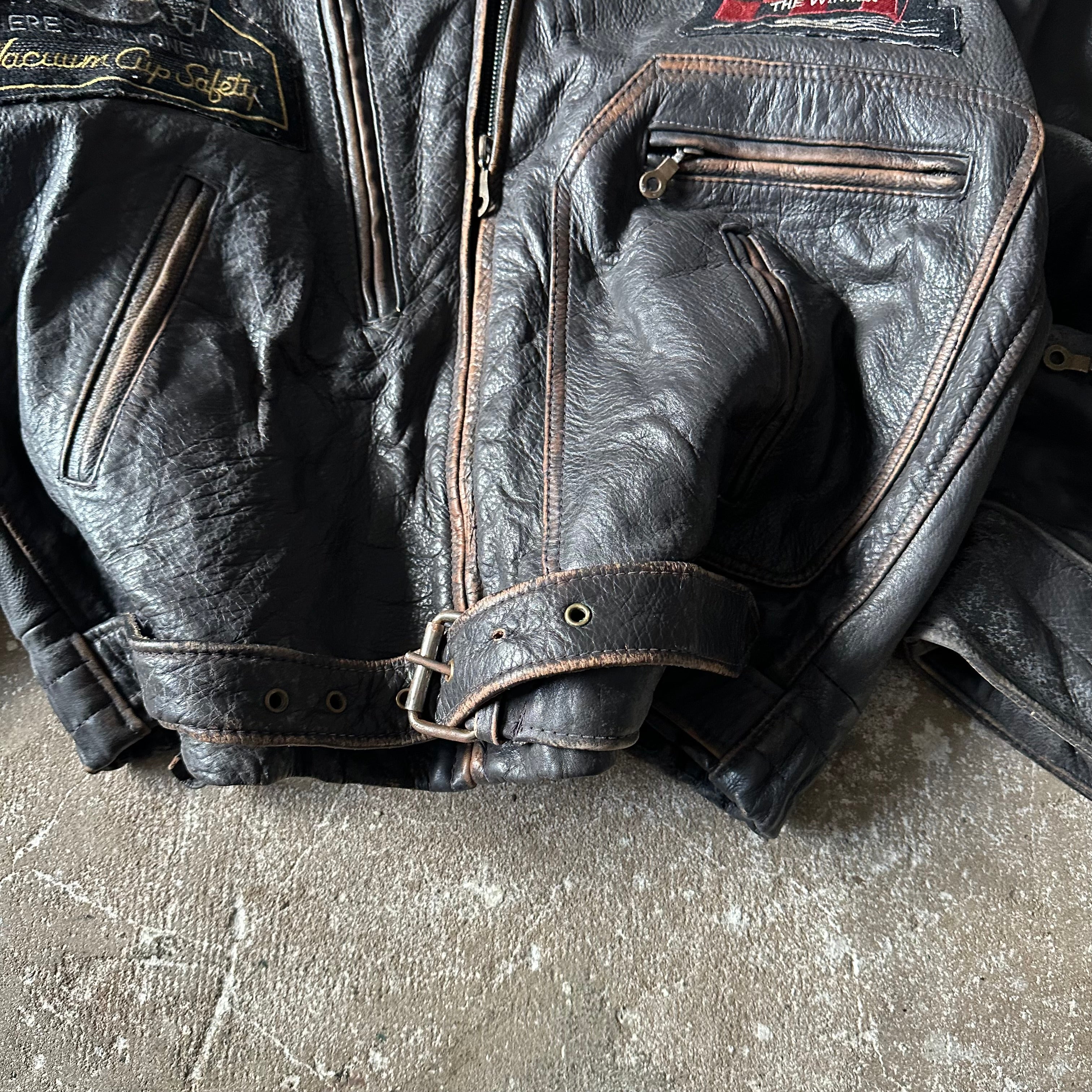 Vintage Rollfast Indianapolis Leather Racing Jacket - M