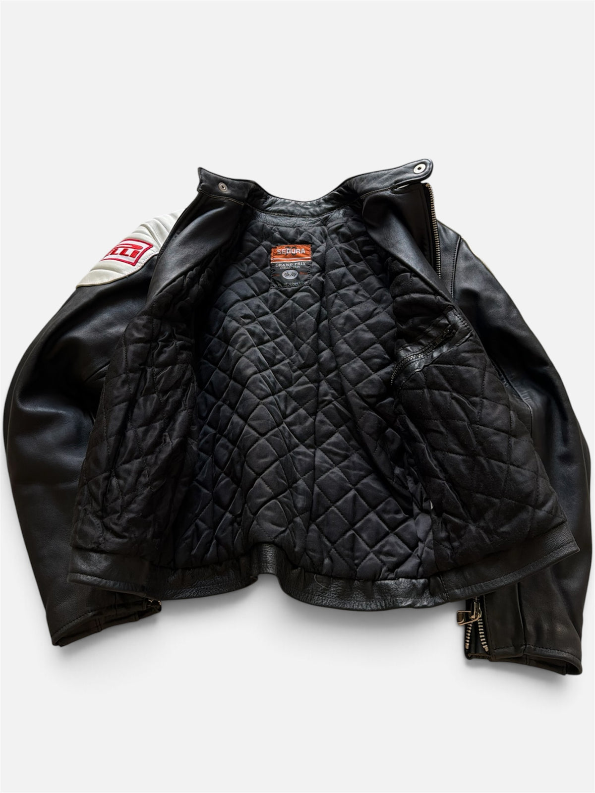Vintage Segura 70 "Grand Prix Collection" leather racing jacket