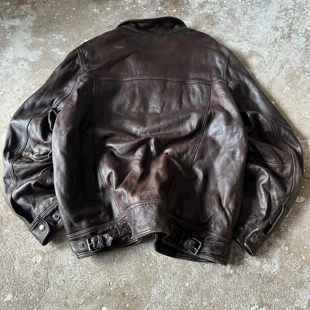 Oakwood Brown Leather Jacket - XL