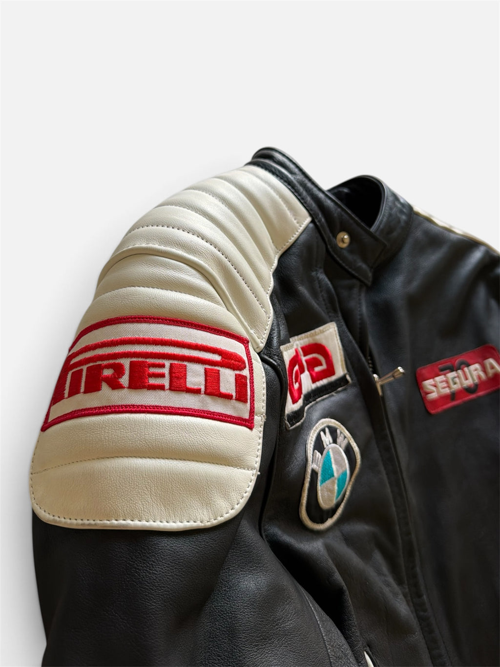 Vintage Segura 70 "Grand Prix Collection" leather racing jacket