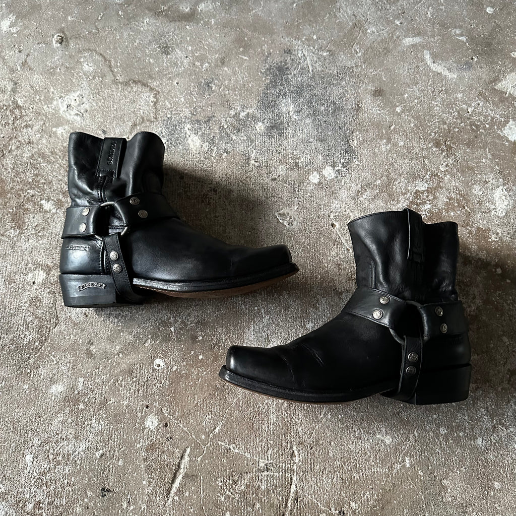 Black Biker Ankle Boots - 41