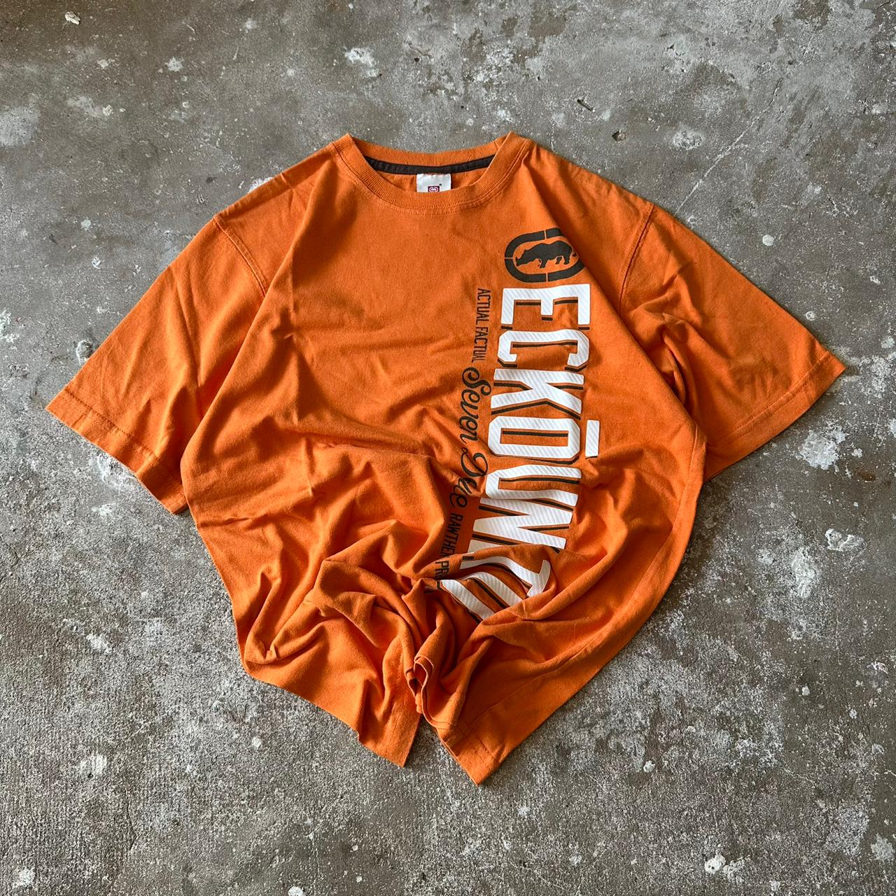 Ecko Unltd Orange Graphic T-Shirt - M