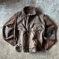 Wilsons vintage brown leather jacket - M