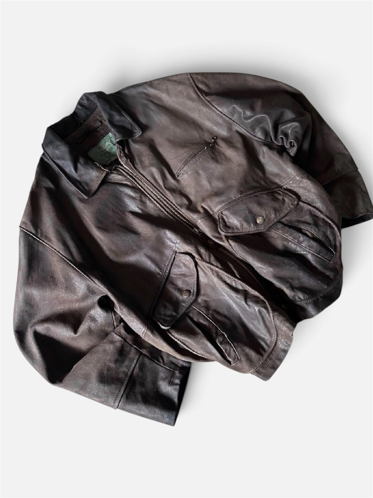 Oakwood Vintage Brown Leather Jacket - L