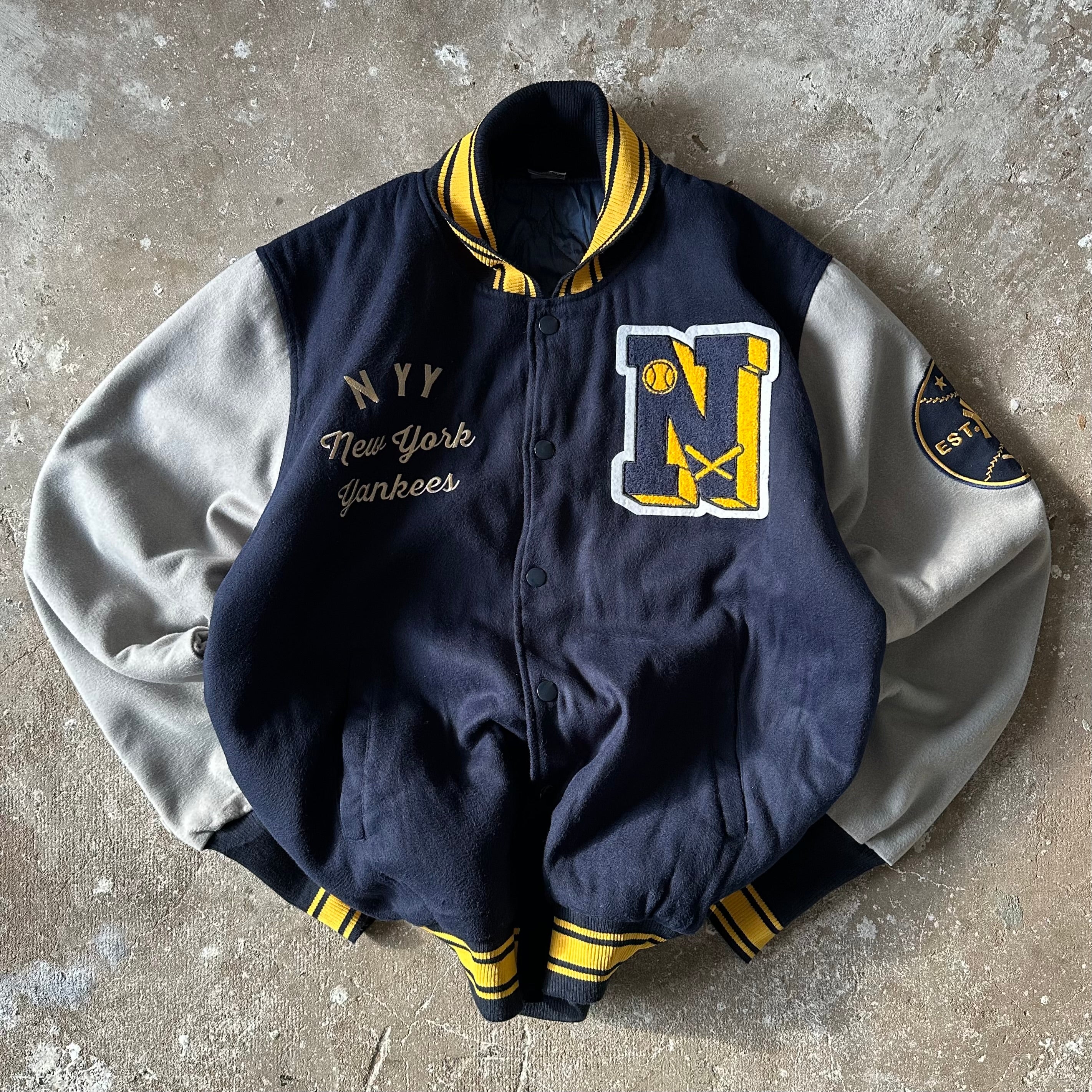 Vintage Majestic NY Yankees Varsity Jacket - 2XL