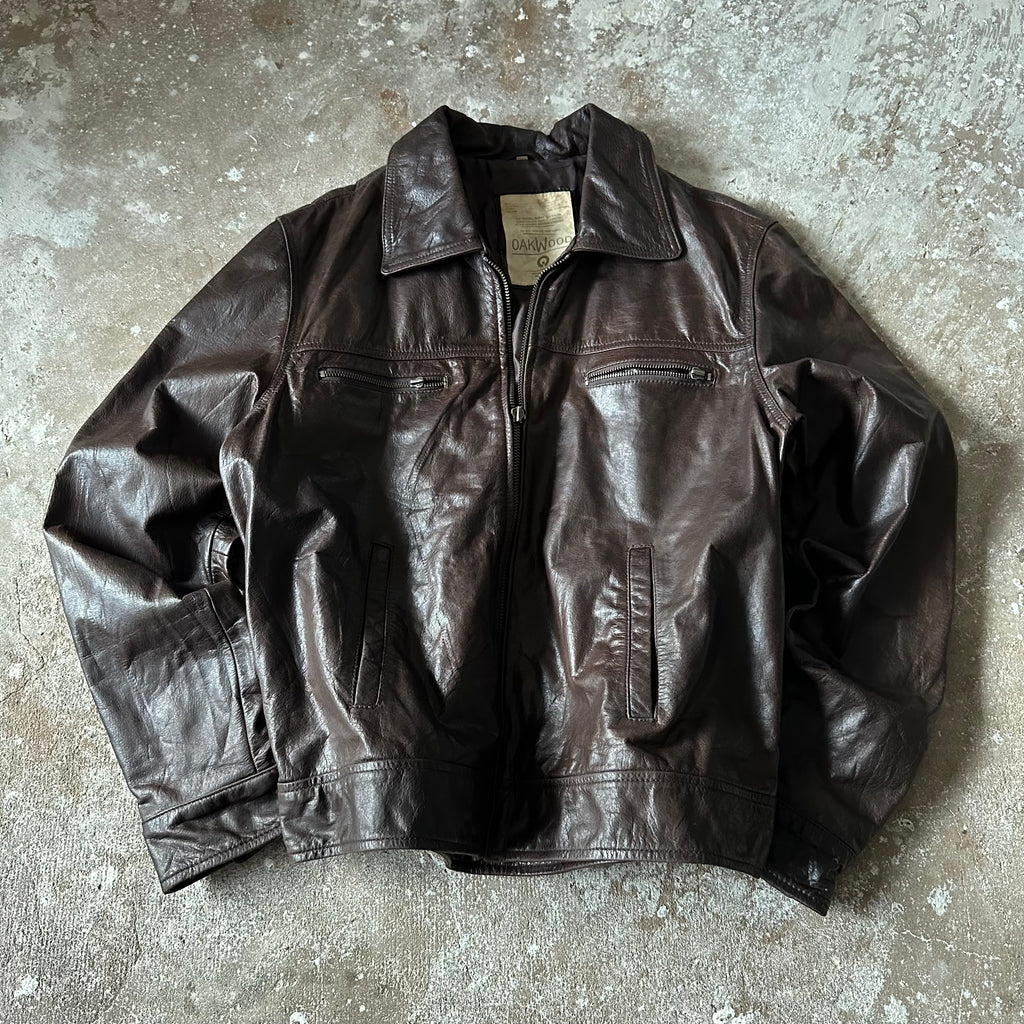 Oakwood Brown Leather Jacket - L