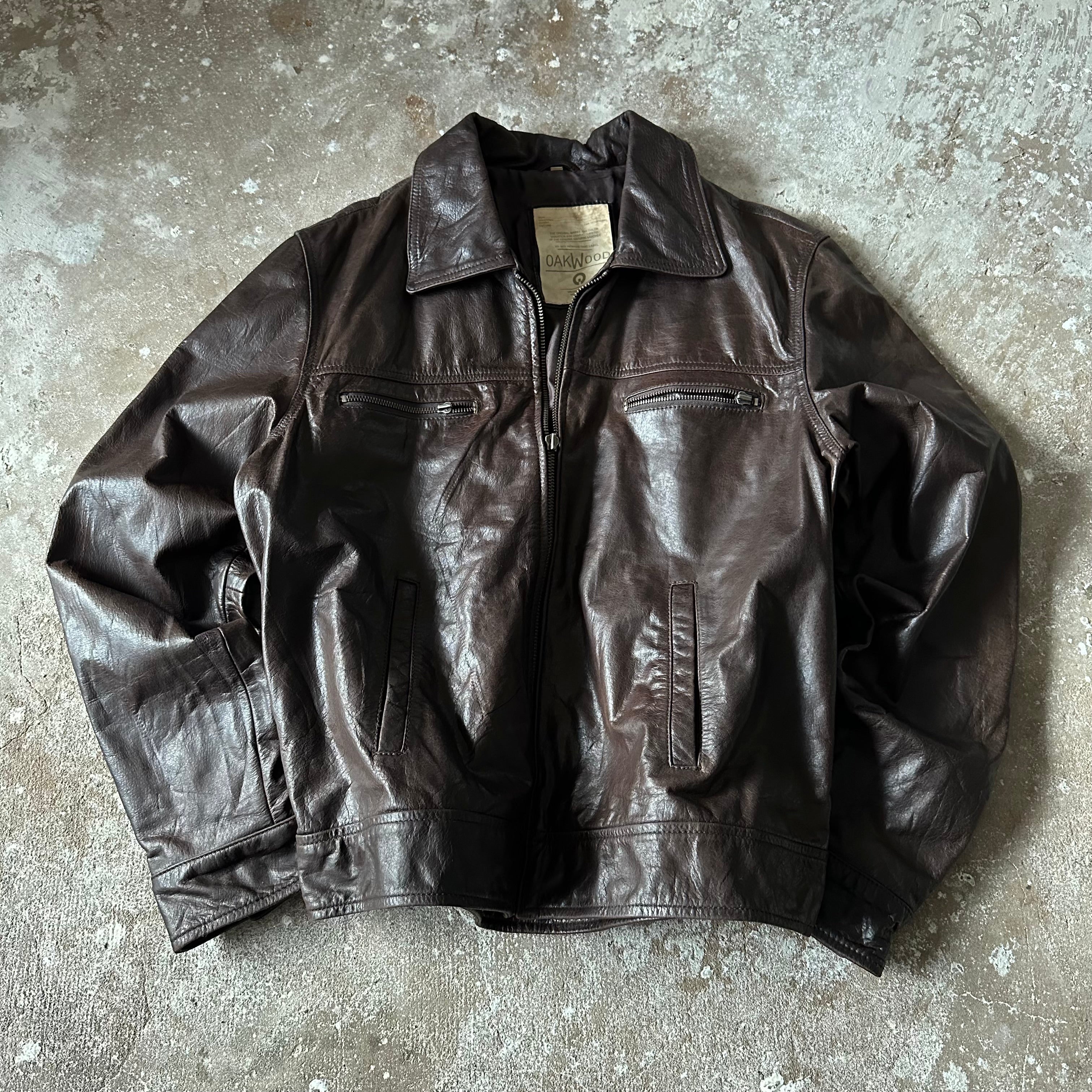 Oakwood Brown Leather Jacket - L