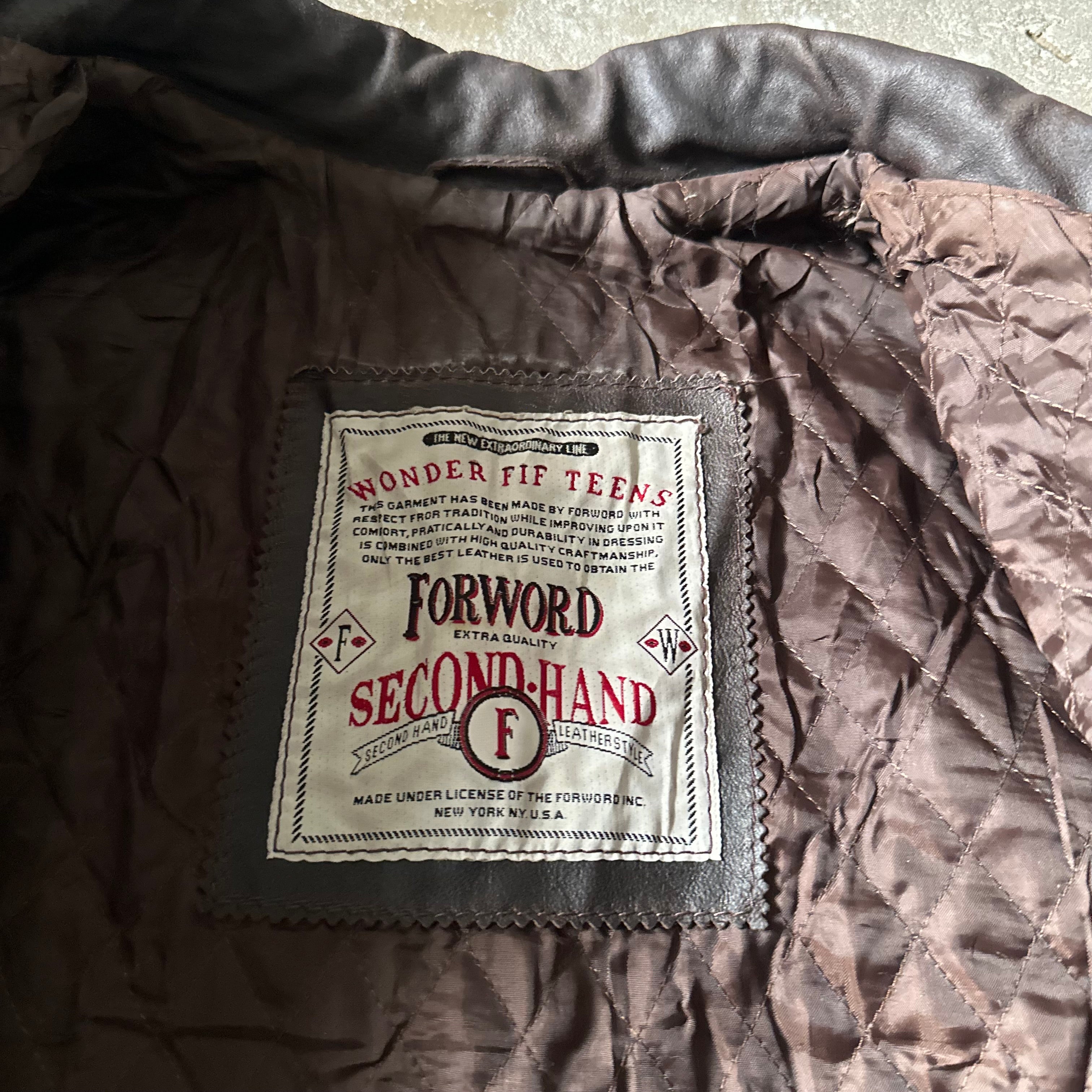 Brown Suede Leather Bomber Jacket - XL