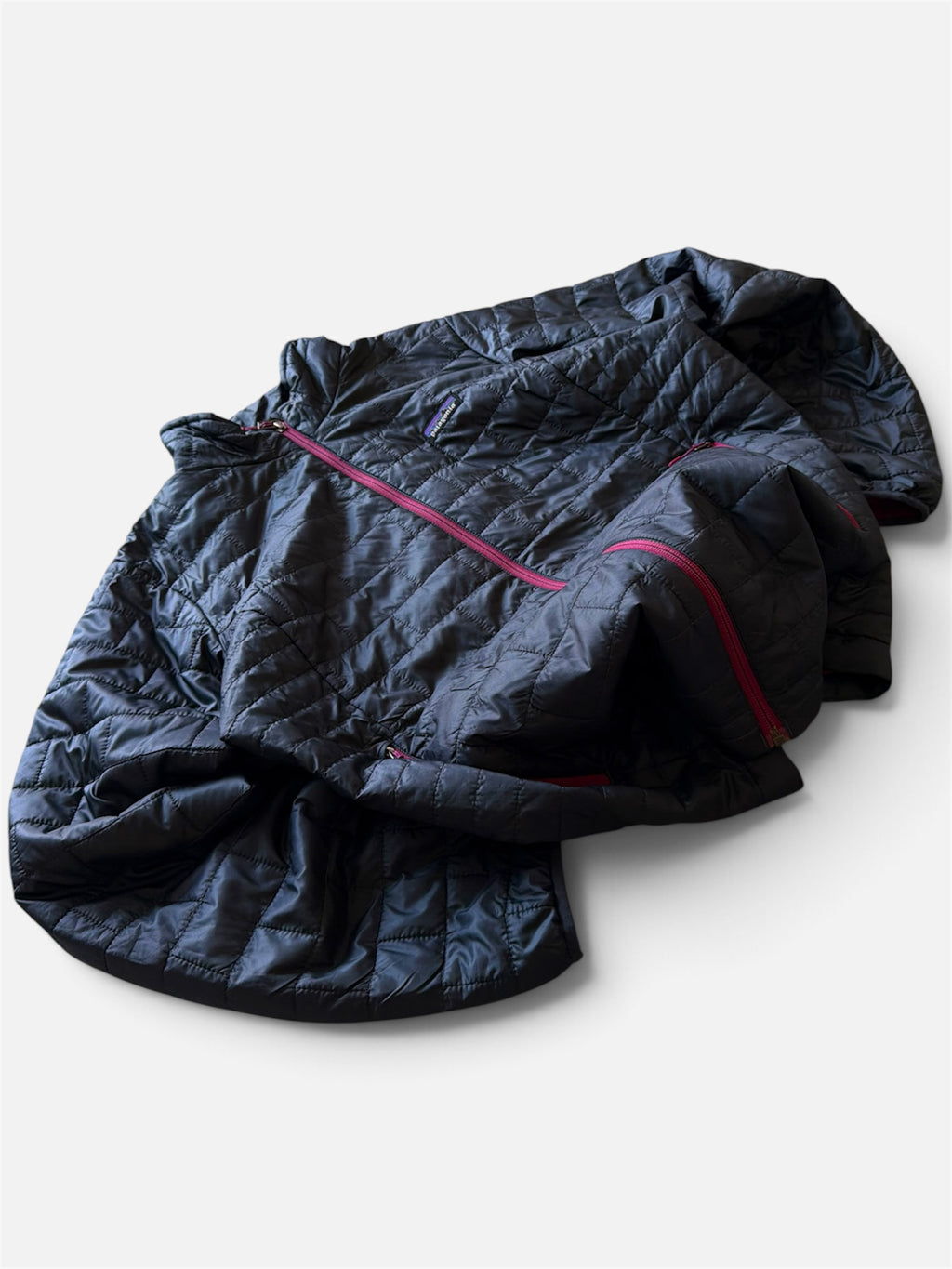 Patagonia Nano Puff Navy Magenta Lightweight Jacket- Women's XL