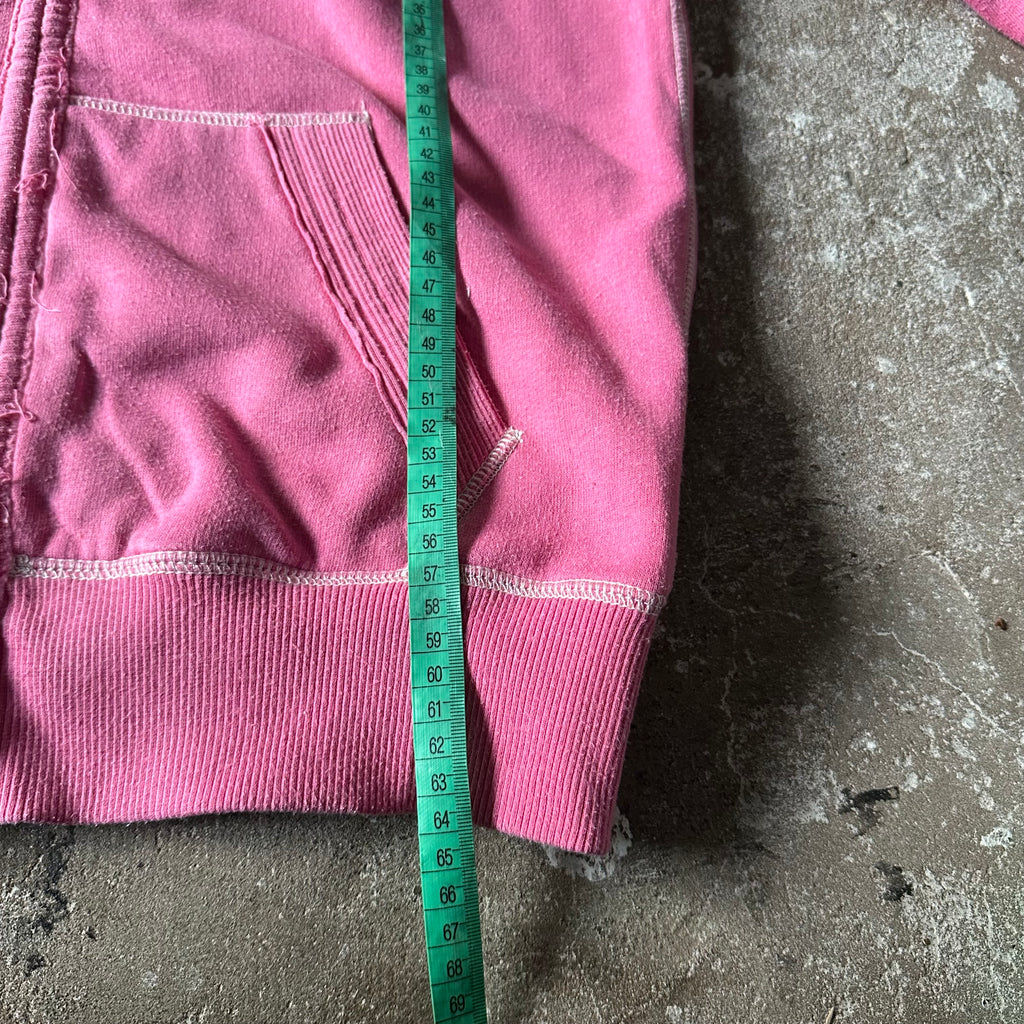 True Religion LA Zip Up Pink Hoodie - L