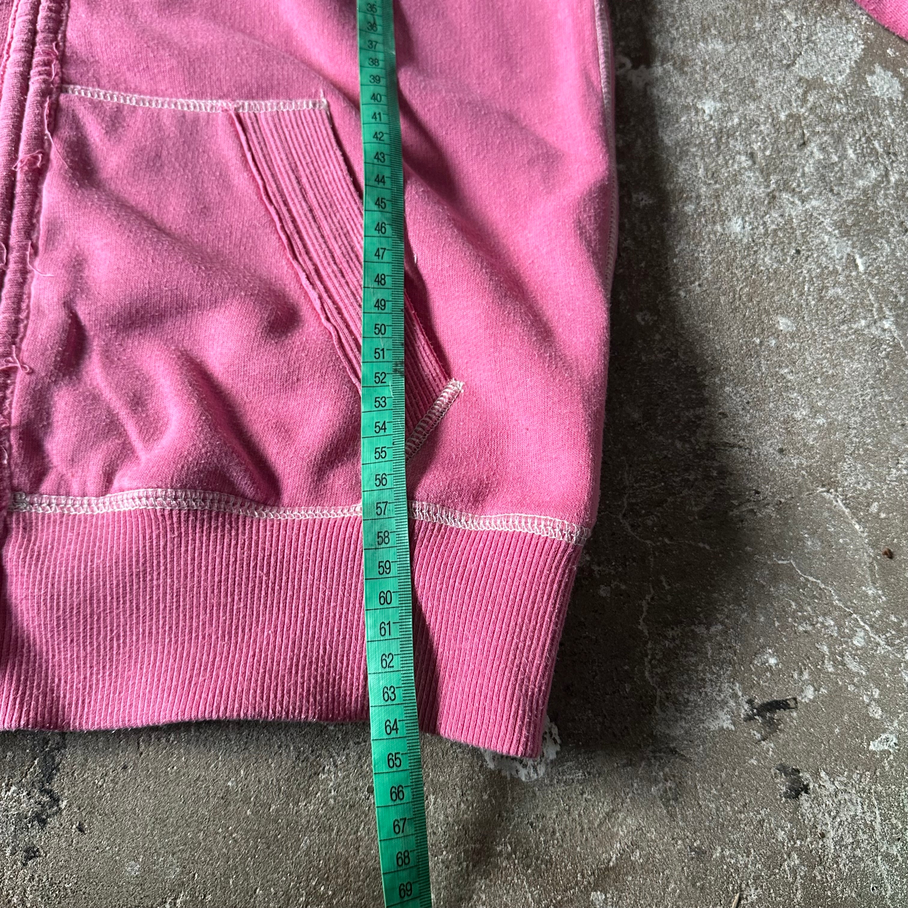 True Religion LA Zip Up Pink Hoodie - L