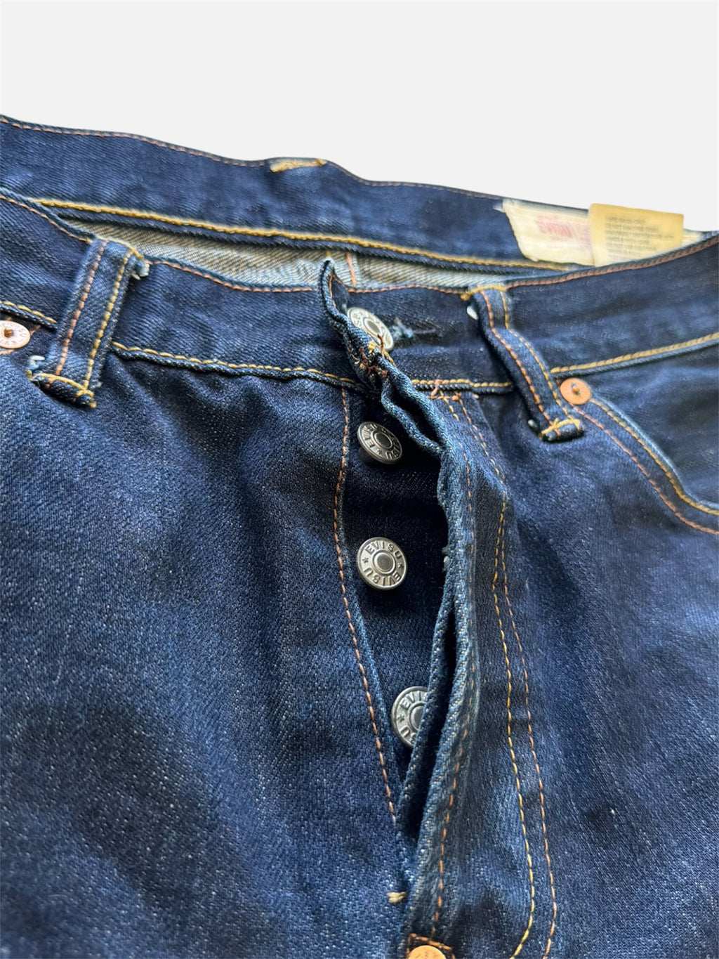 Evisu Lot 2000 No.3 Jeans Dark Indigo Camo Lining- W33