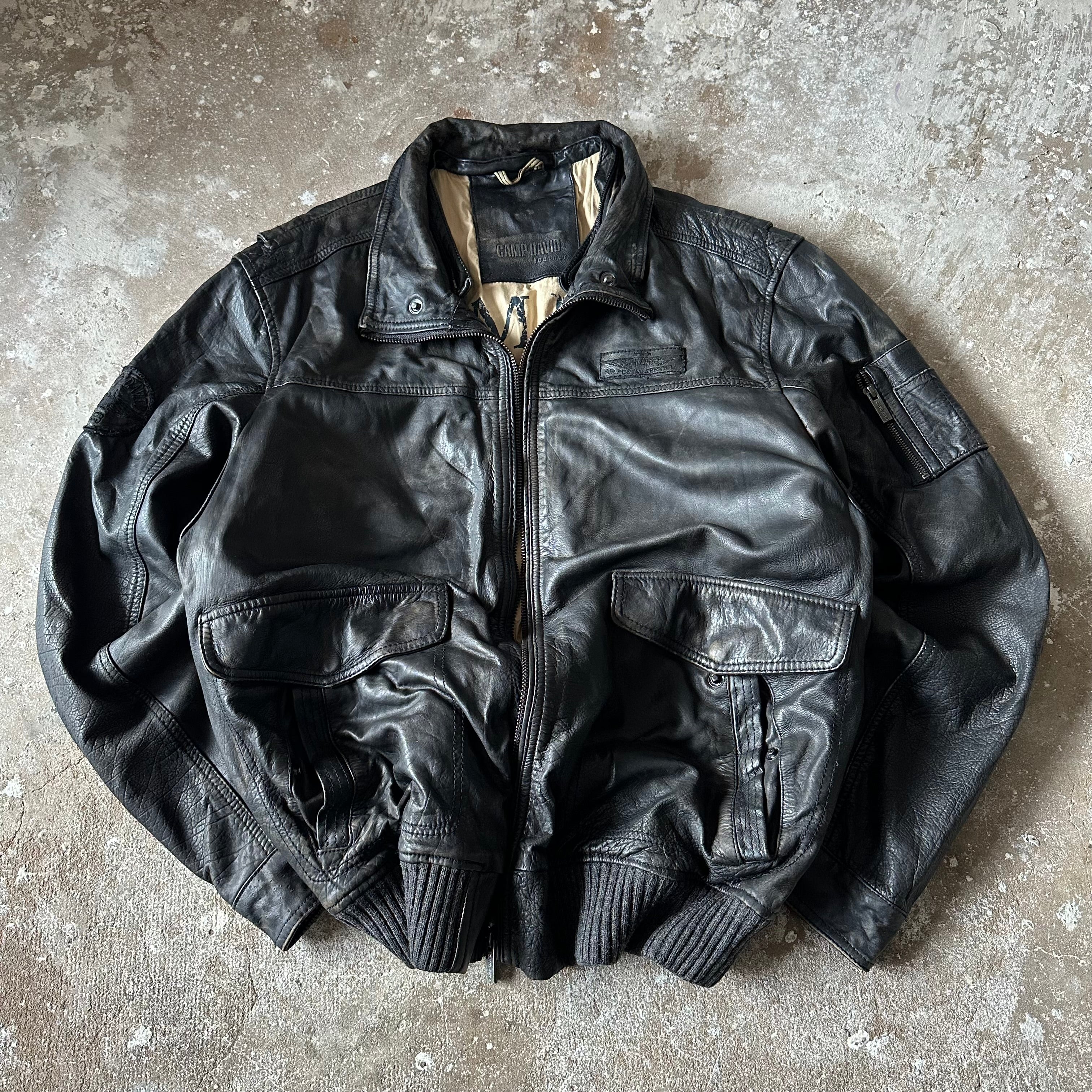 Camp David Leather Jacket - XL