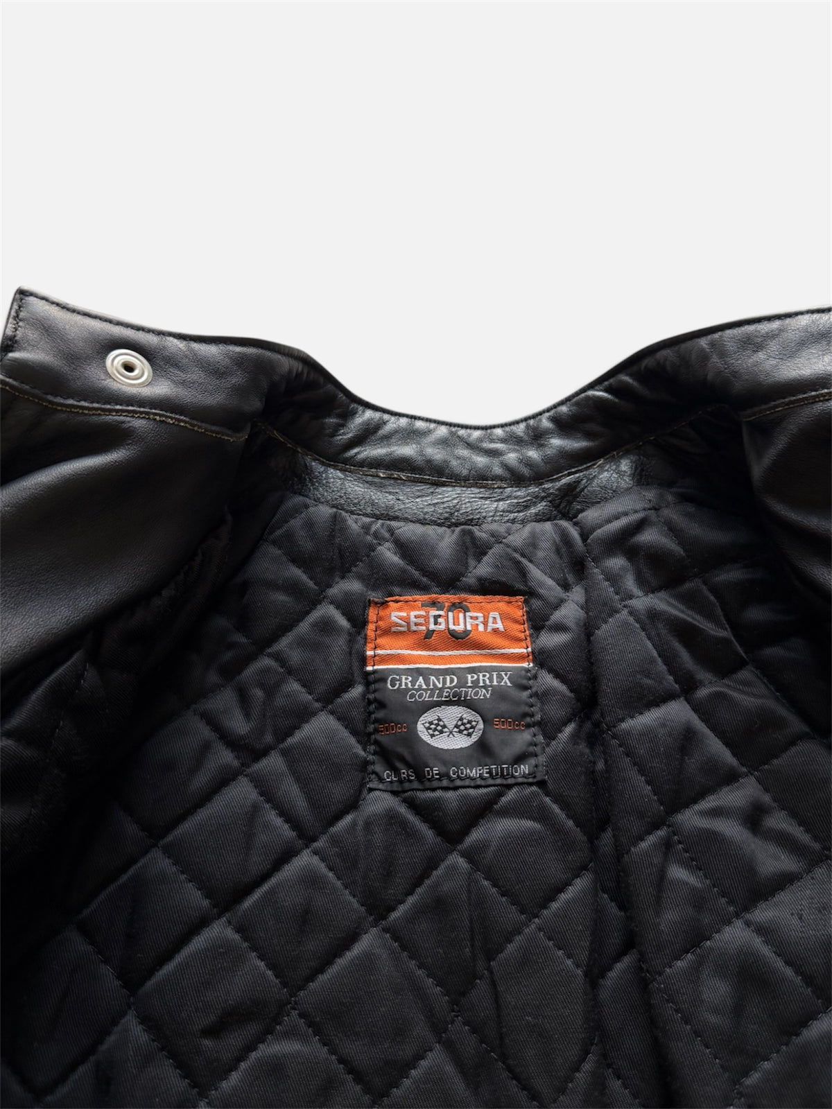 Vintage Segura 70 "Grand Prix Collection" leather racing jacket
