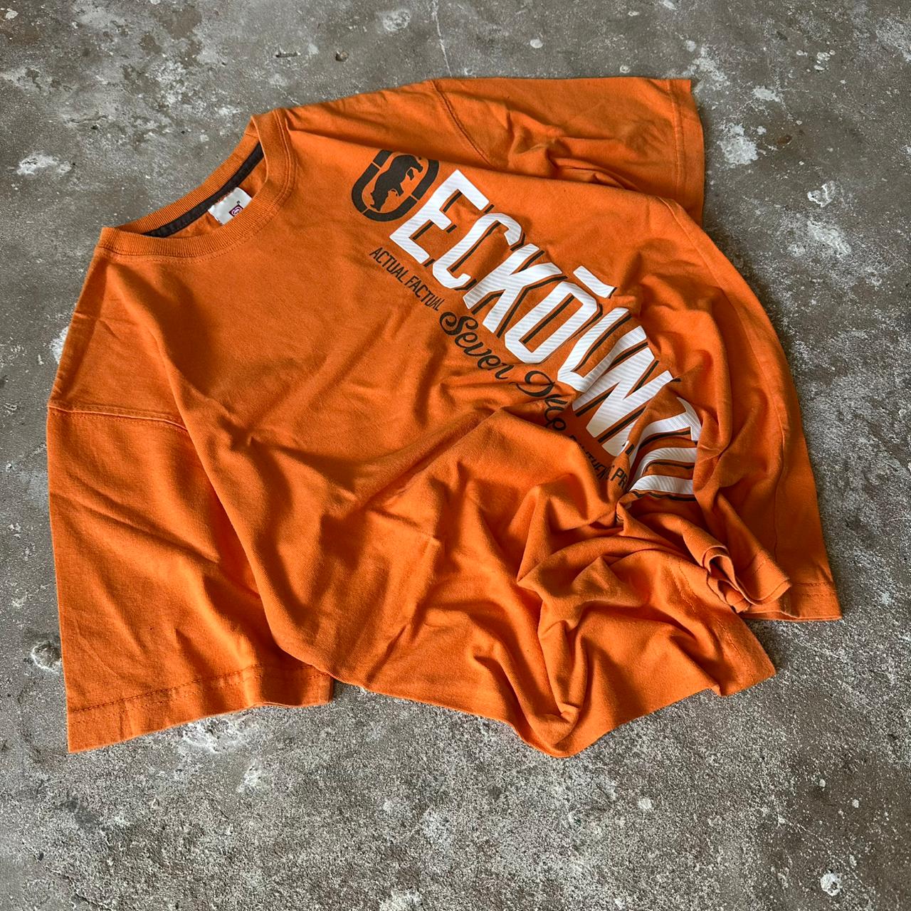 Ecko Unltd Orange Graphic T-Shirt - M