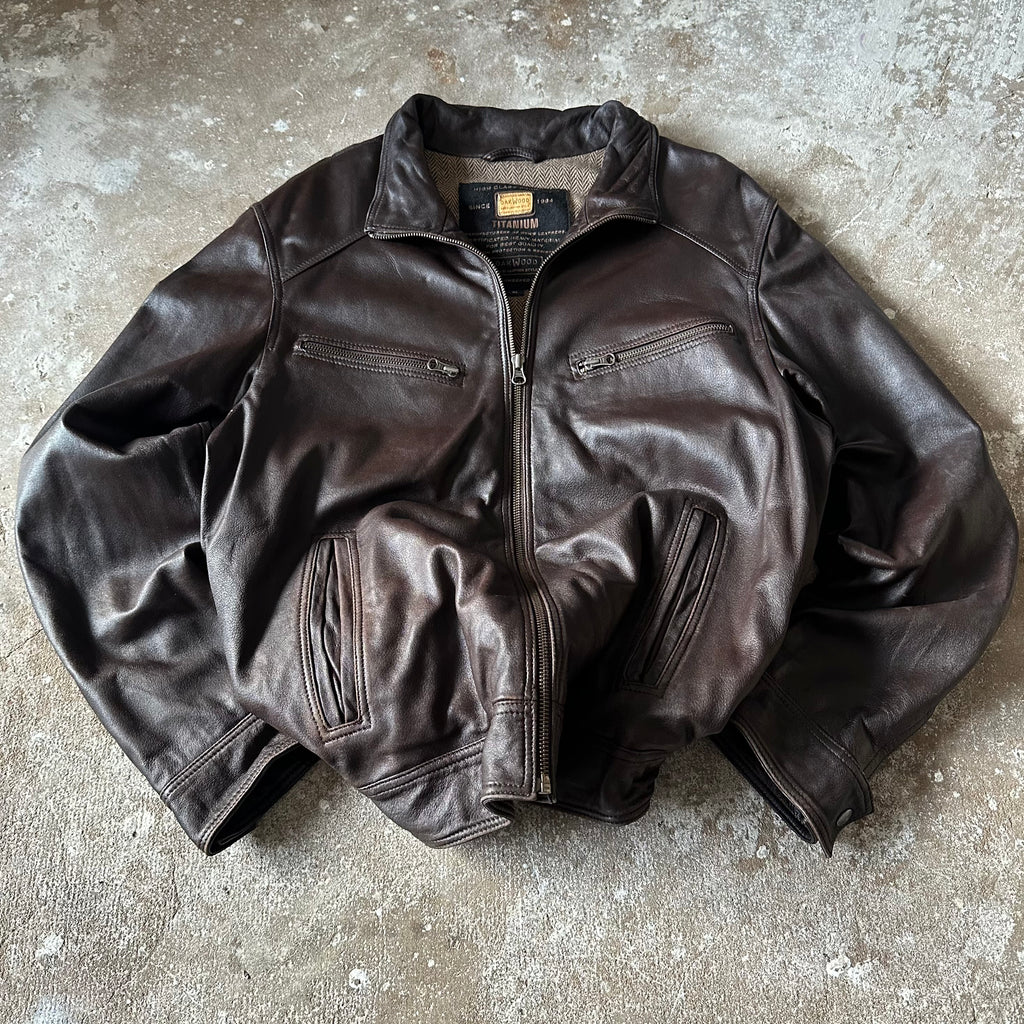 Oakwood Brown Leather Jacket - XL