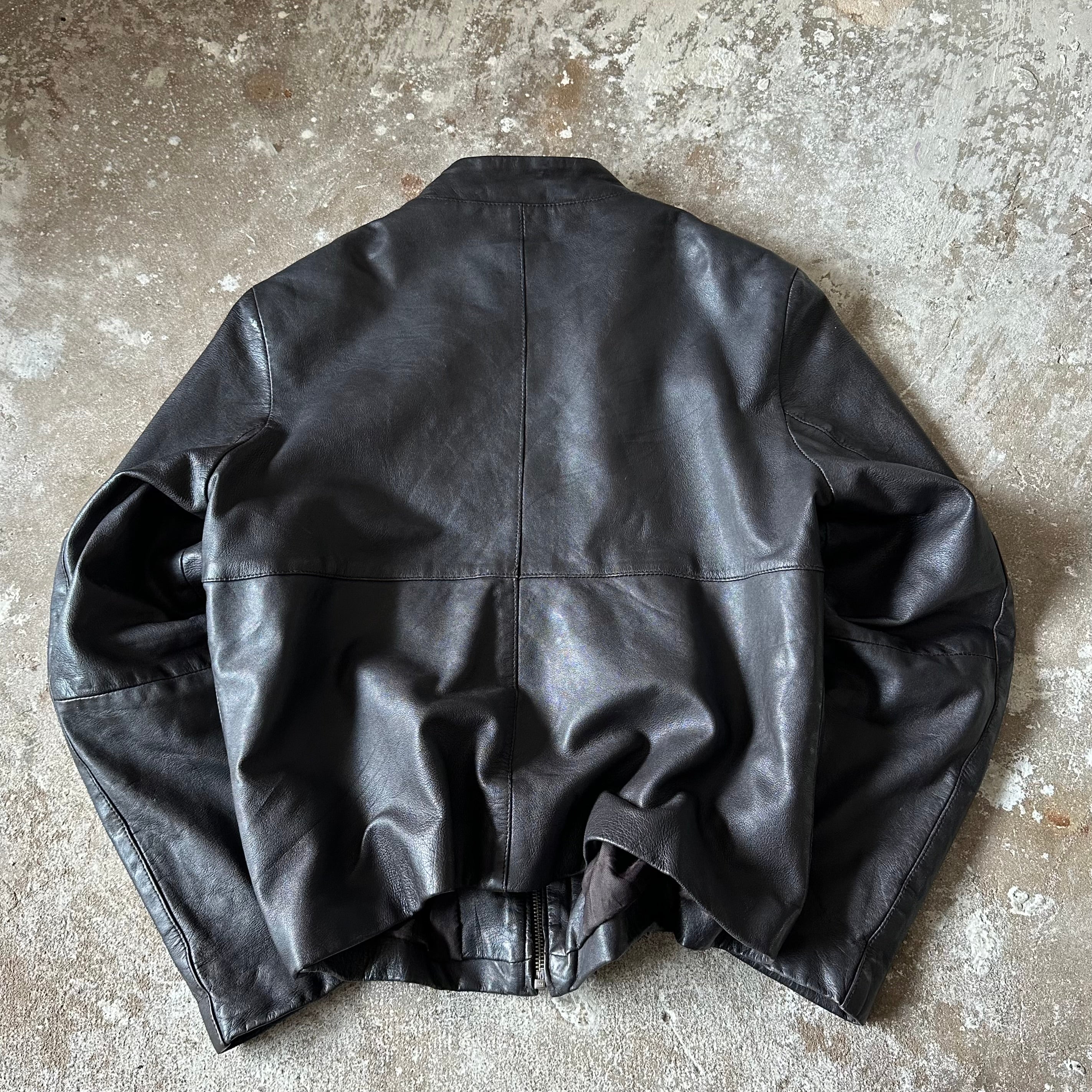 Brown Leather Jacket - M