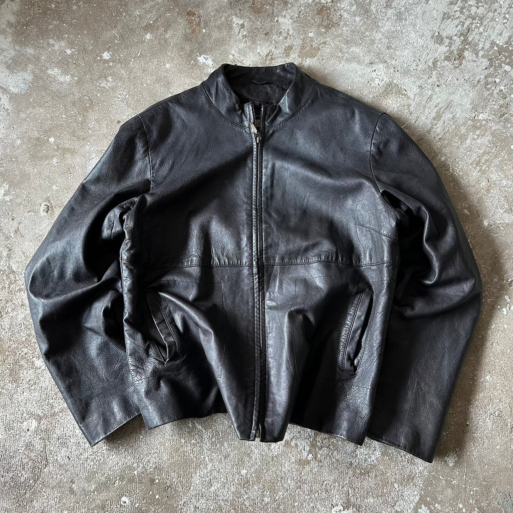 Brown Leather Jacket - M