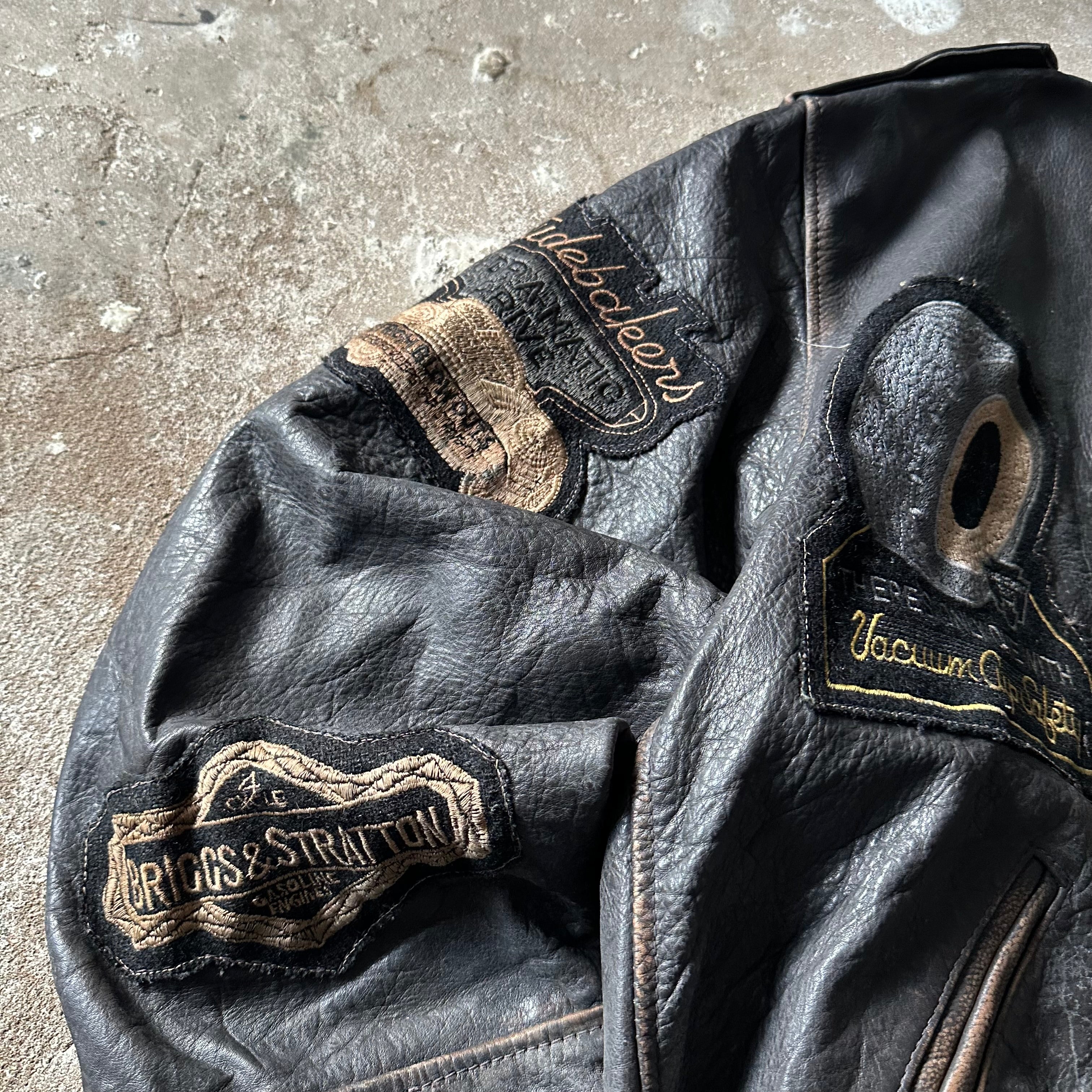 Vintage Rollfast Indianapolis Leather Racing Jacket - M