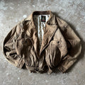 Vintage Bomber Leather Jacket - L