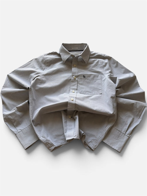 Abercrombie & Fitch grey checkered shirt- S