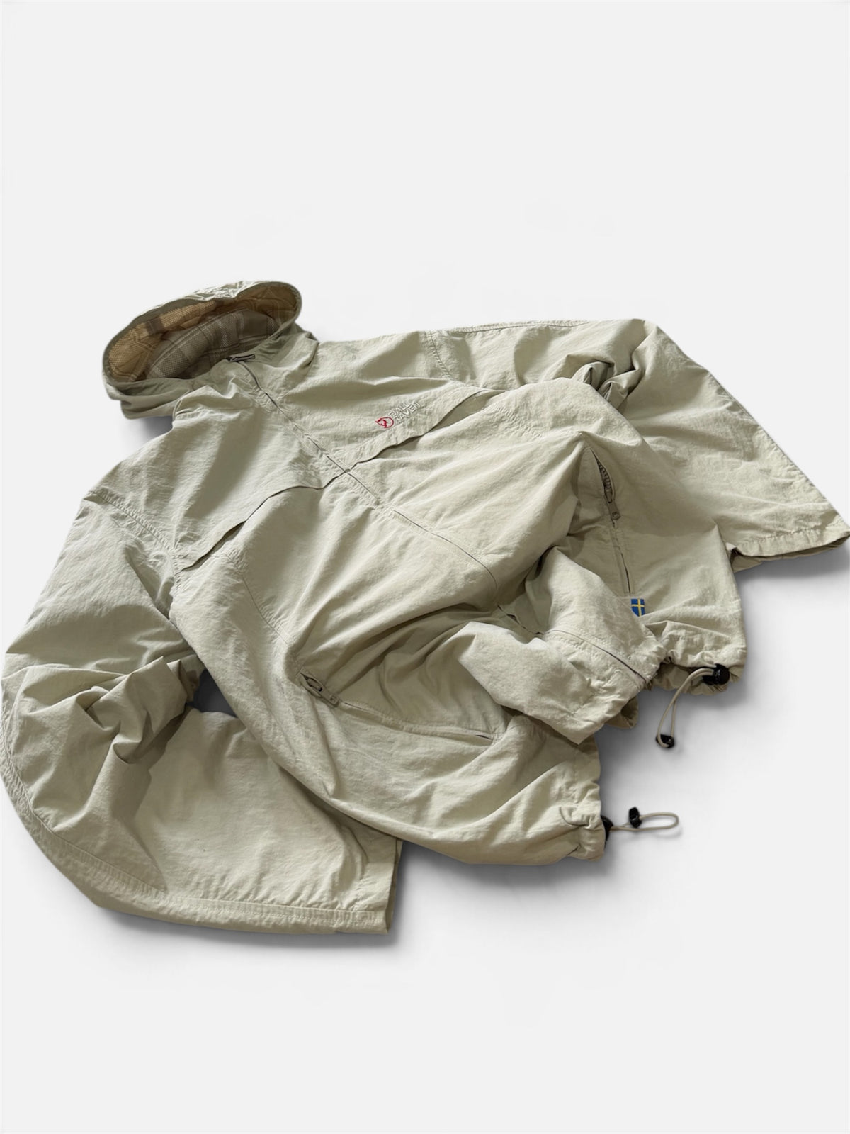 Vintage Fjällräven Hooded Jacket Beige Gorpcore- S