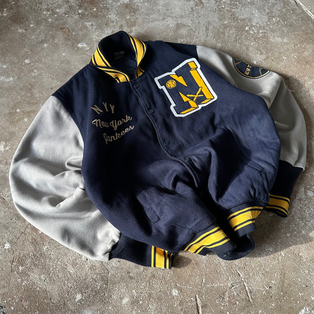 Vintage Majestic NY Yankees Varsity Jacket - 2XL