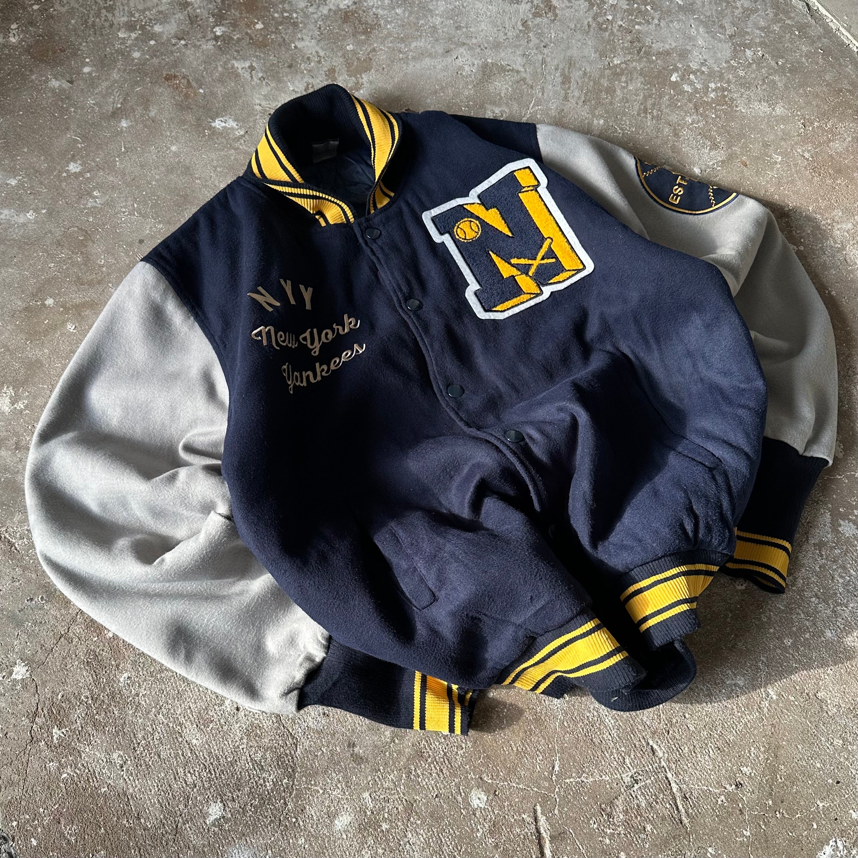 Vintage Majestic NY Yankees Varsity Jacket - 2XL