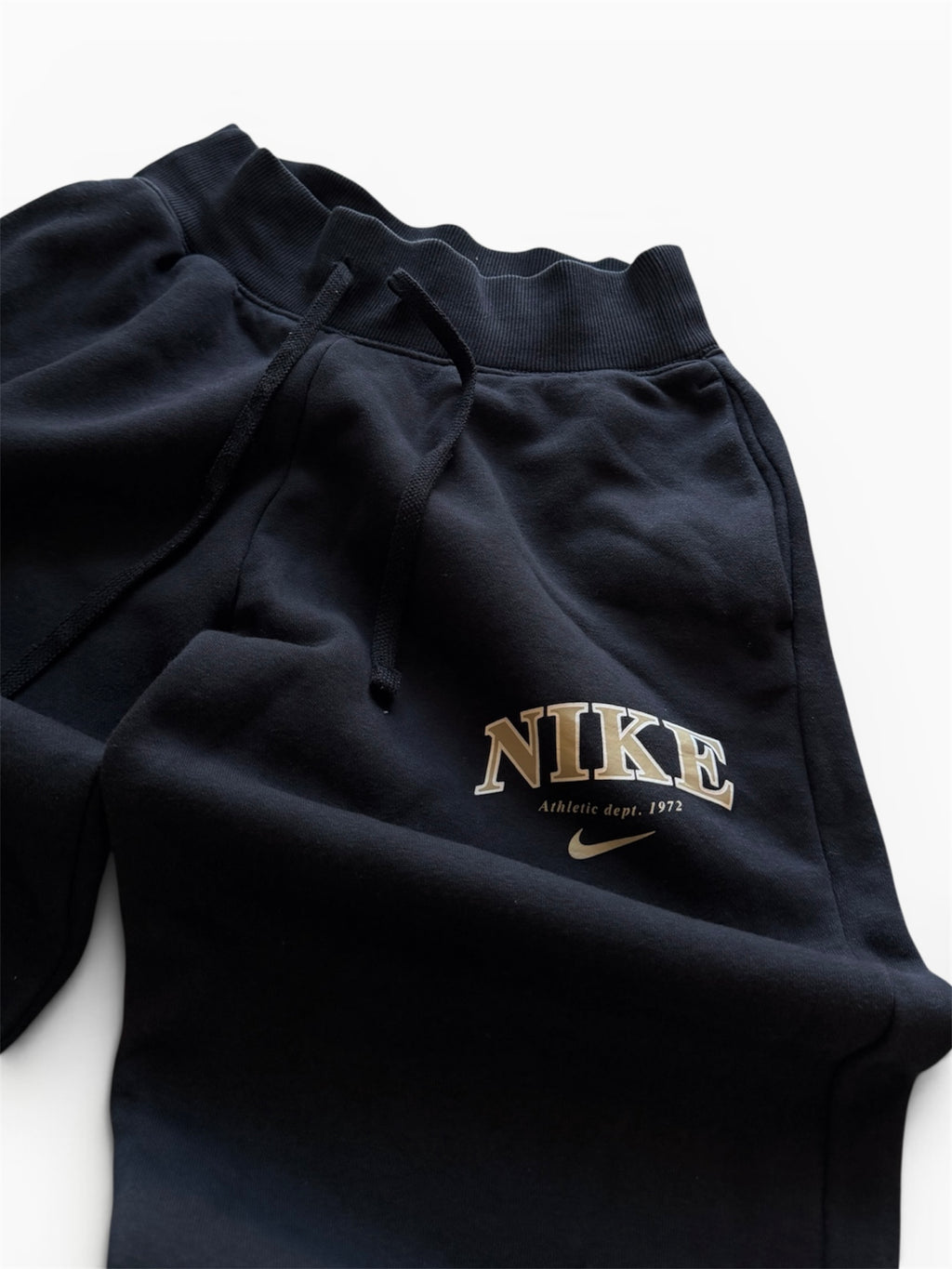 Nike "Athletic Dept. 1972" Fleece Joggers, Black- XS