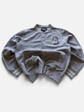 UCLA Heritage Snap-Front Varsity Sweatshirt, Heather Gray- XL