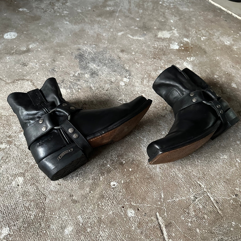 Black Biker Ankle Boots - 41