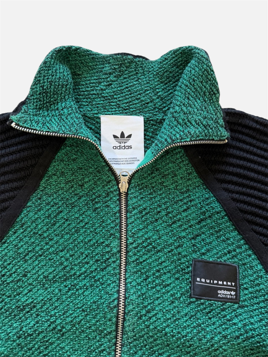 Adidas Originals EQT Equipment ADV/91-17 Knit Track Jacket Green Black- Women’s M