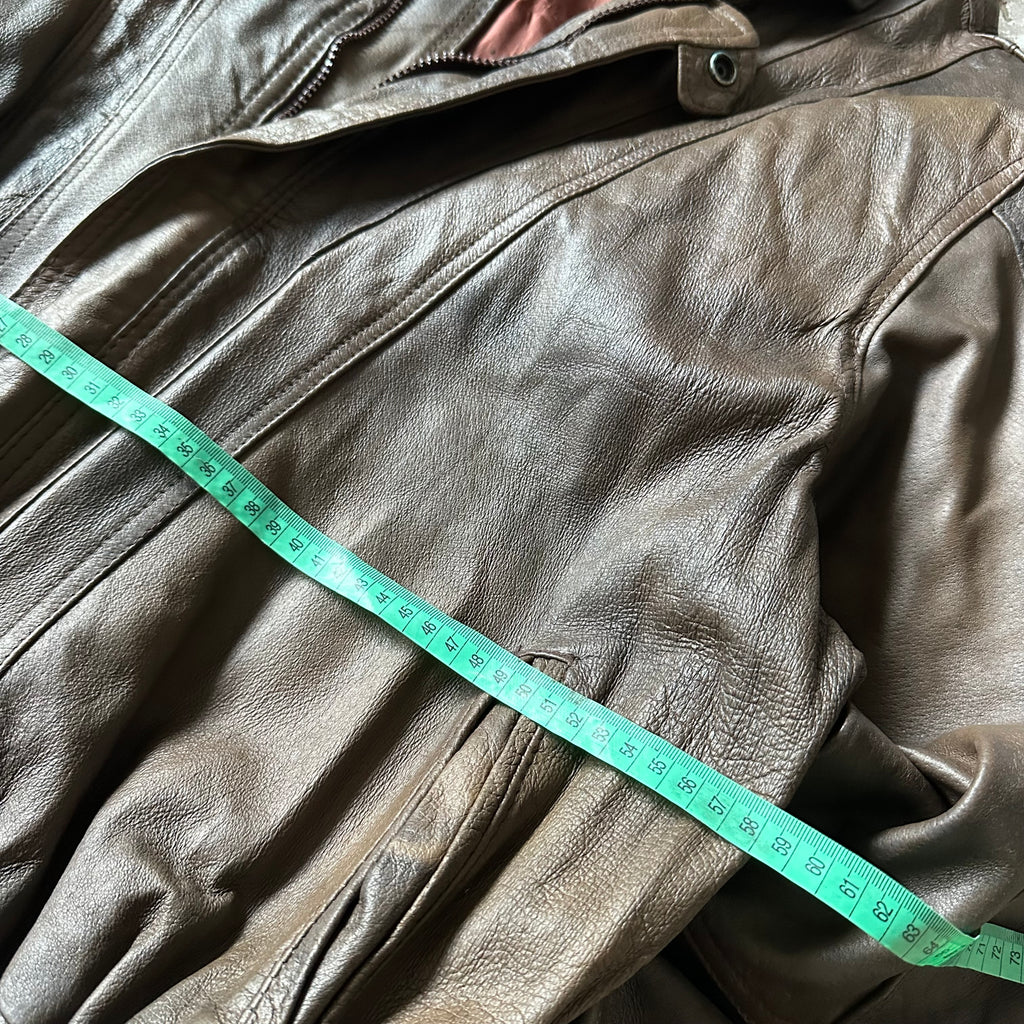 Bomber Leather Jacket - XL