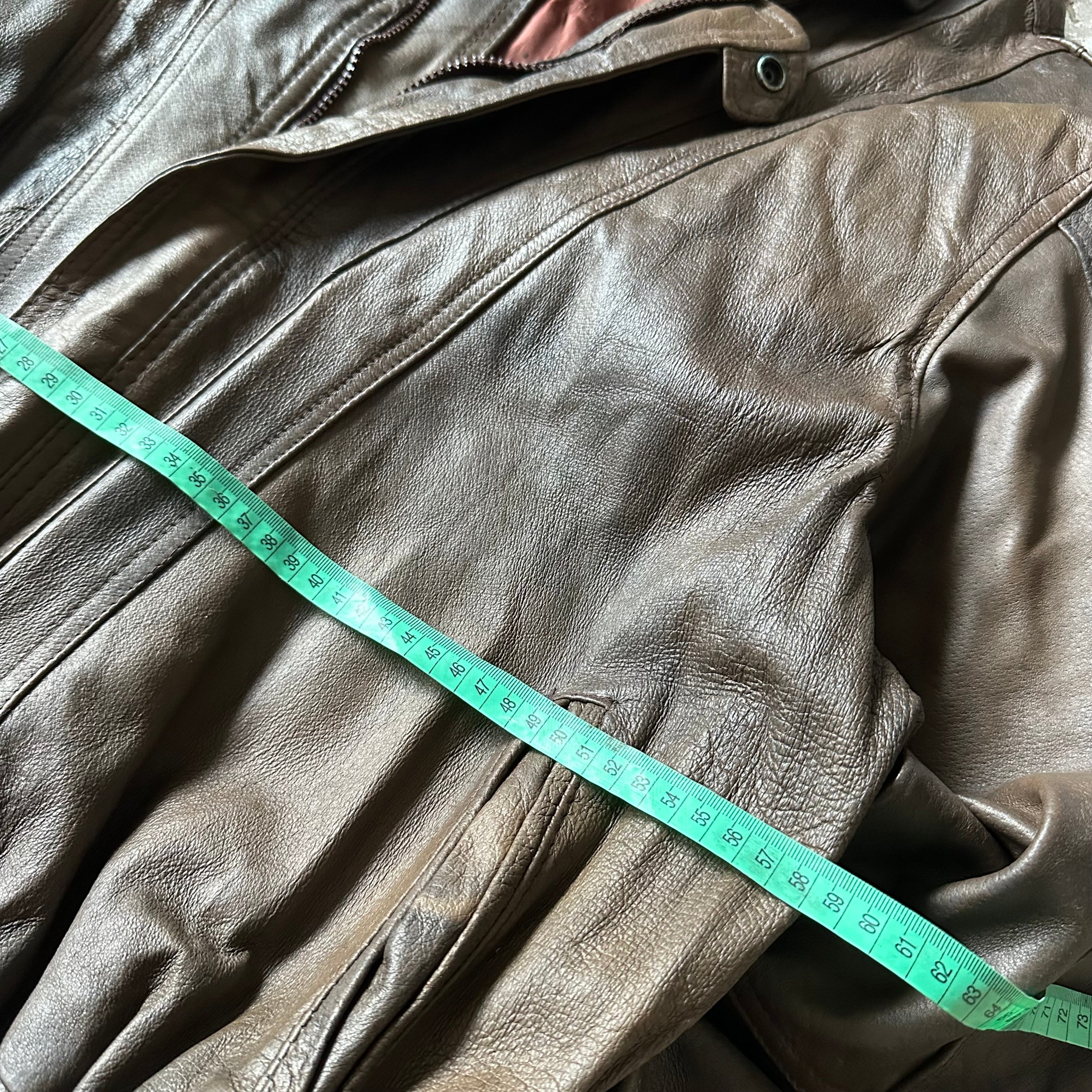 Bomber Leather Jacket - XL