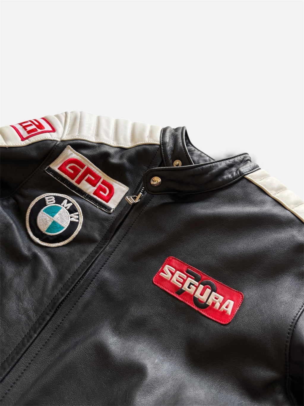 Vintage Segura 70 "Grand Prix Collection" leather racing jacket