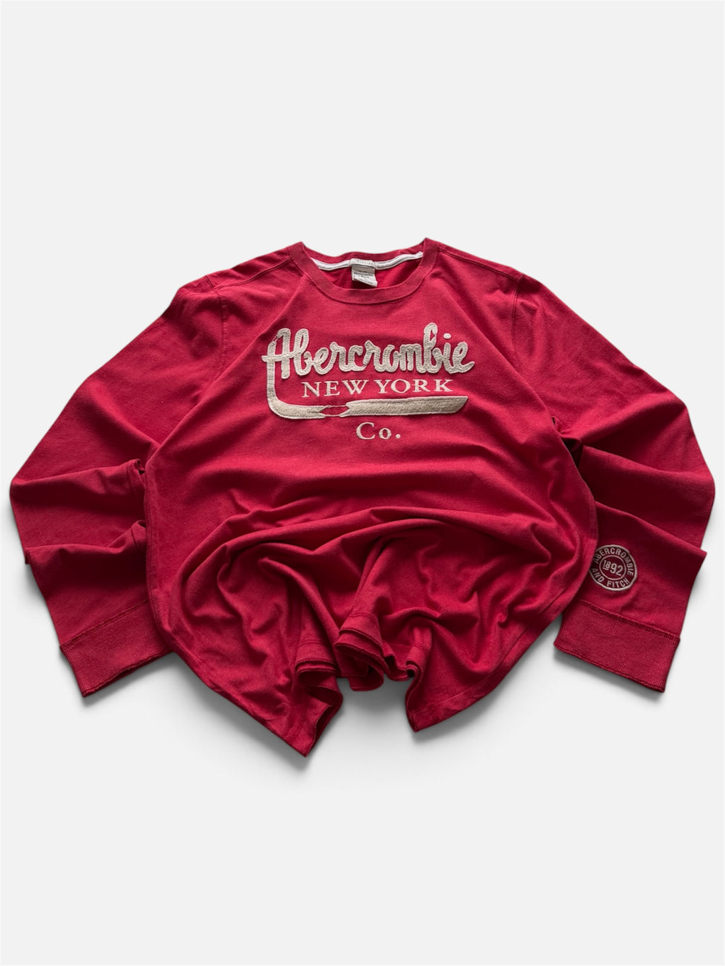 Vintage 2000s Abercrombie & Fitch Embroidered Long Sleeve Shirt - L