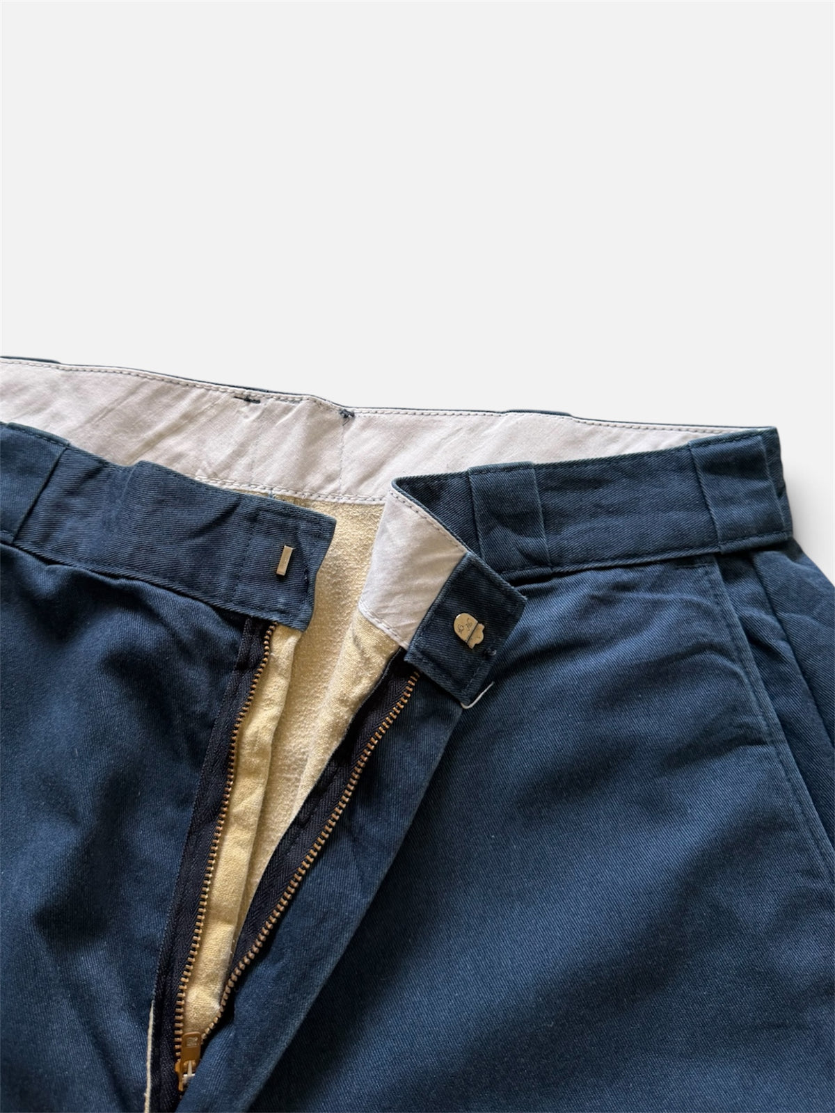 Dickies 874 Flannel-Lined Navy Work Pants Made in USA- 38x32