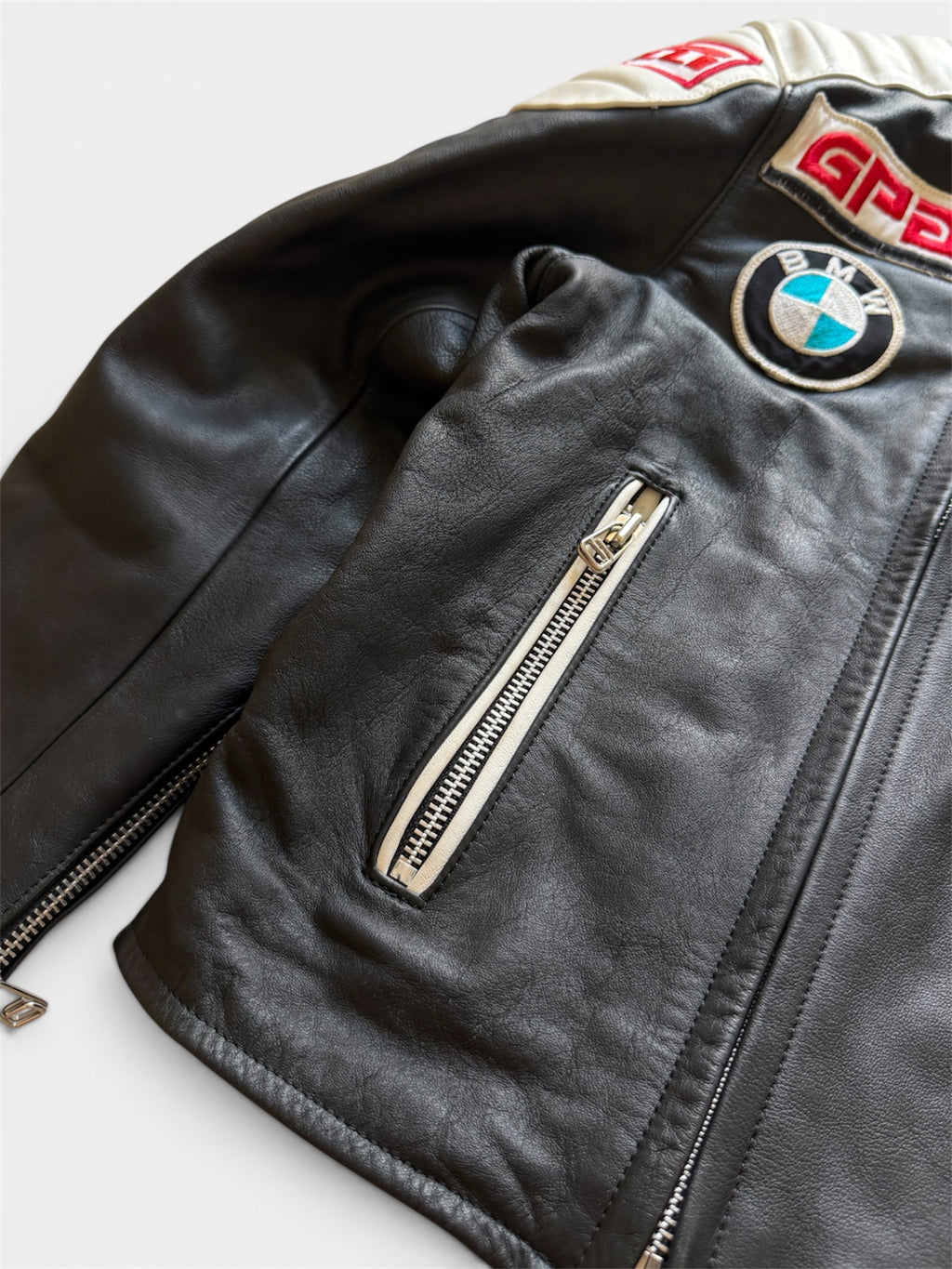 Vintage Segura 70 "Grand Prix Collection" leather racing jacket