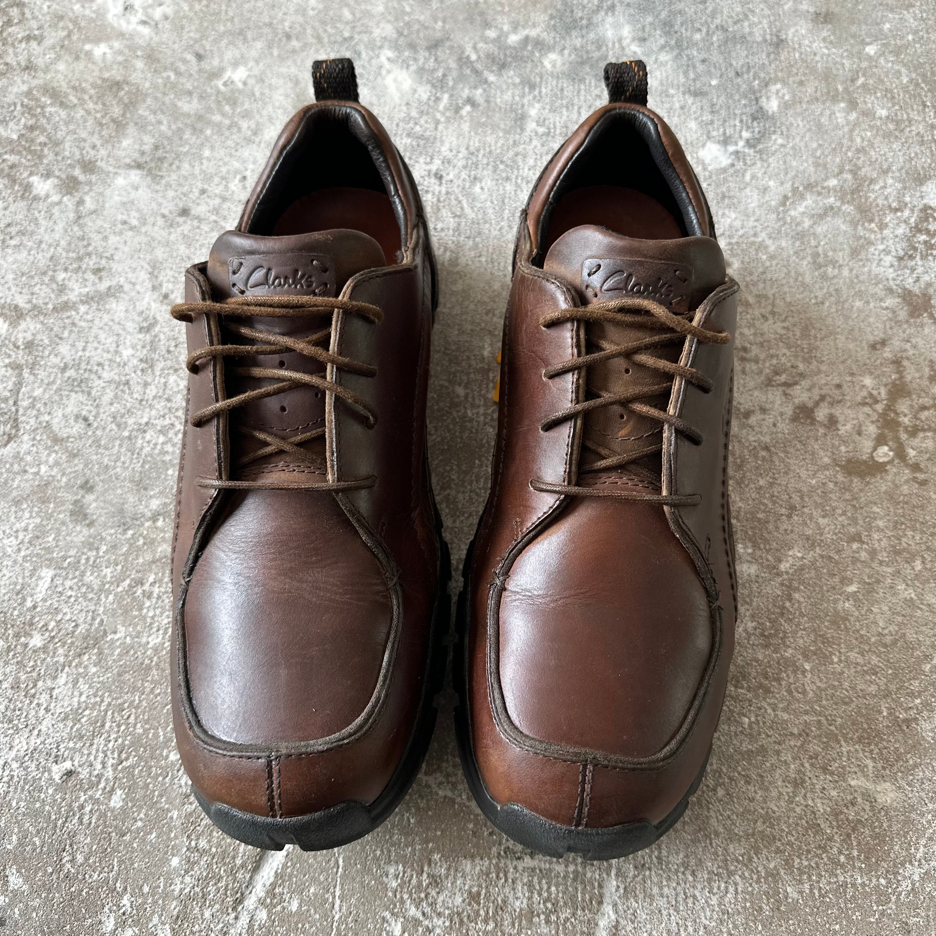 Clarks Brown Leather Shoes - 44.5