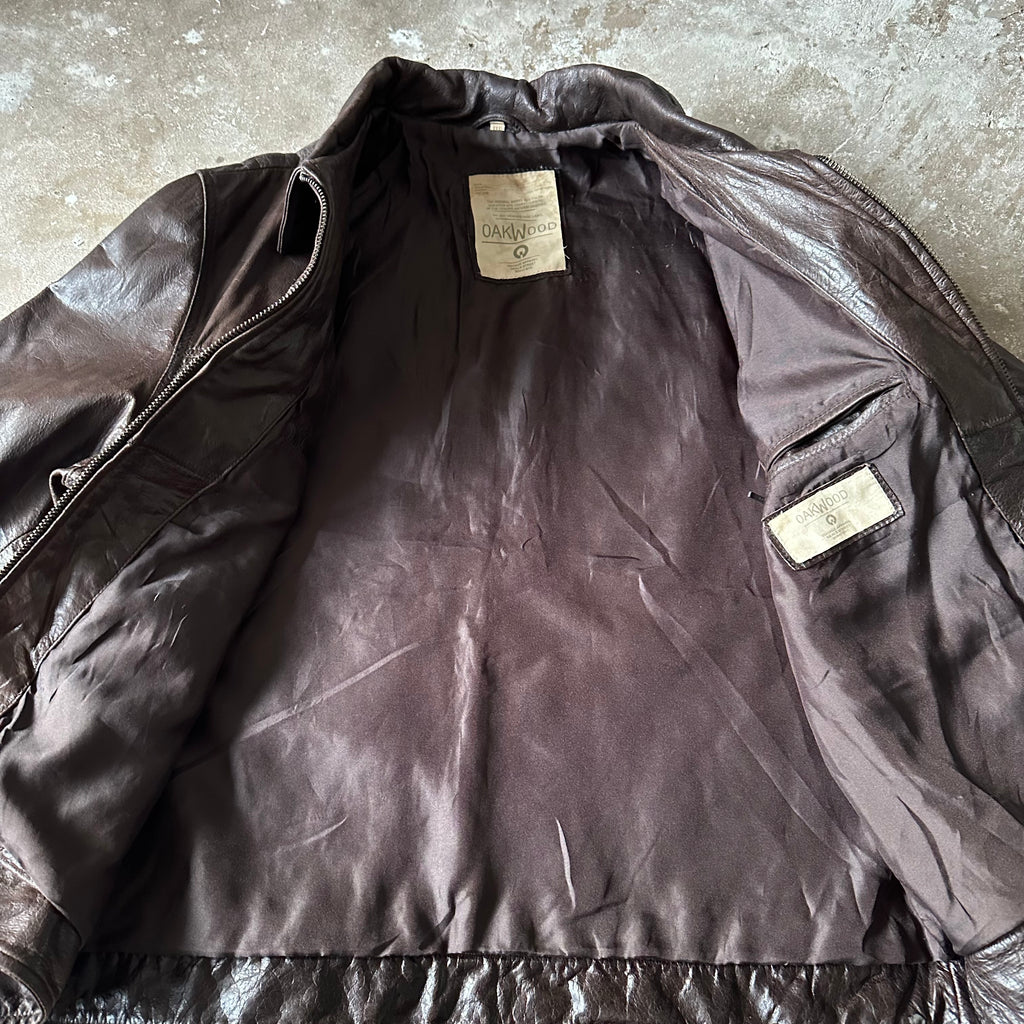 Oakwood Brown Leather Jacket - L