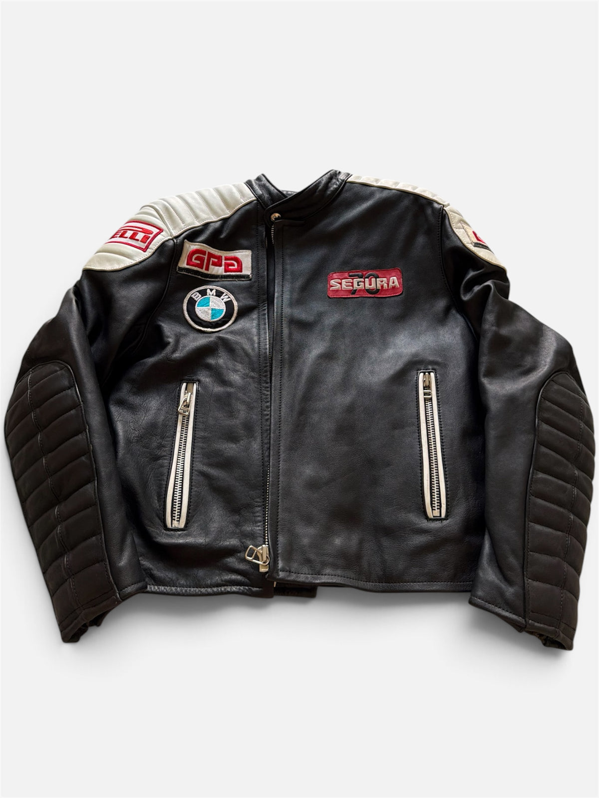 Vintage Segura 70 "Grand Prix Collection" leather racing jacket
