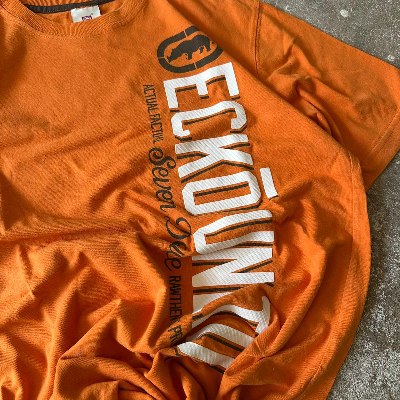 Ecko Unltd Orange Graphic T-Shirt - M