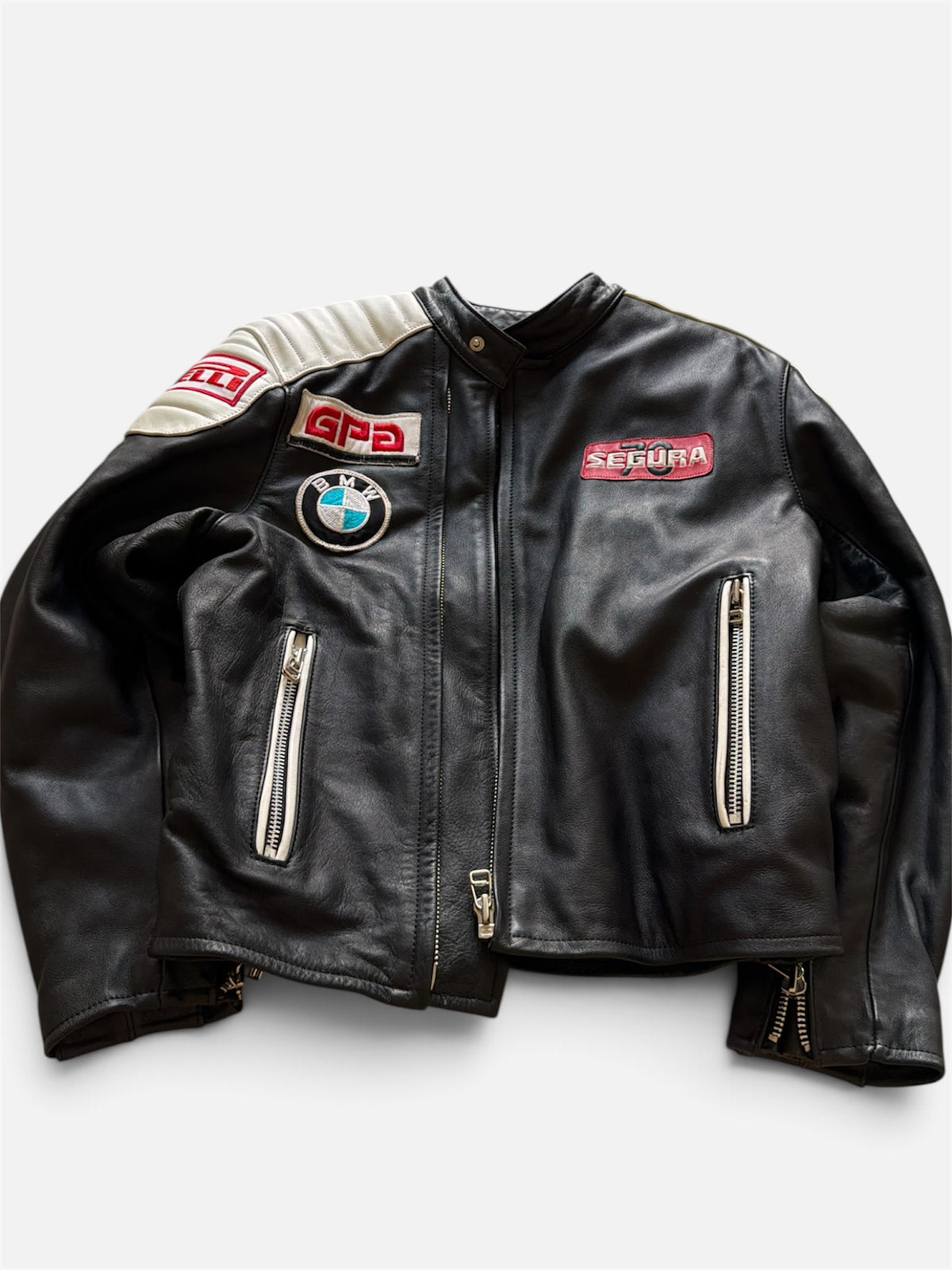 Vintage Segura 70 "Grand Prix Collection" leather racing jacket