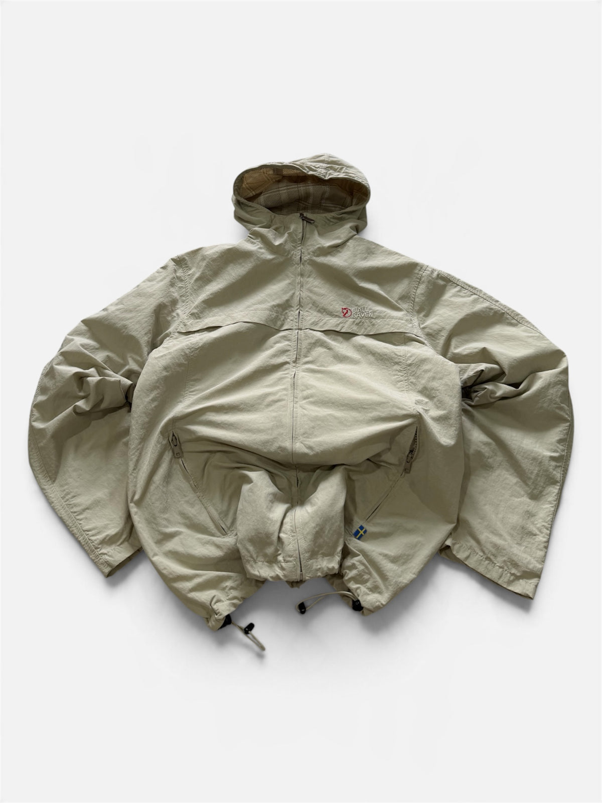Vintage Fjällräven Hooded Jacket Beige Gorpcore- S