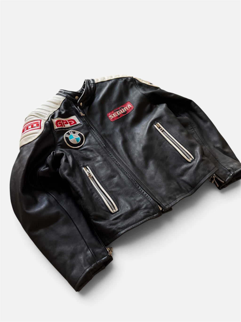 Vintage Segura 70 "Grand Prix Collection" leather racing jacket