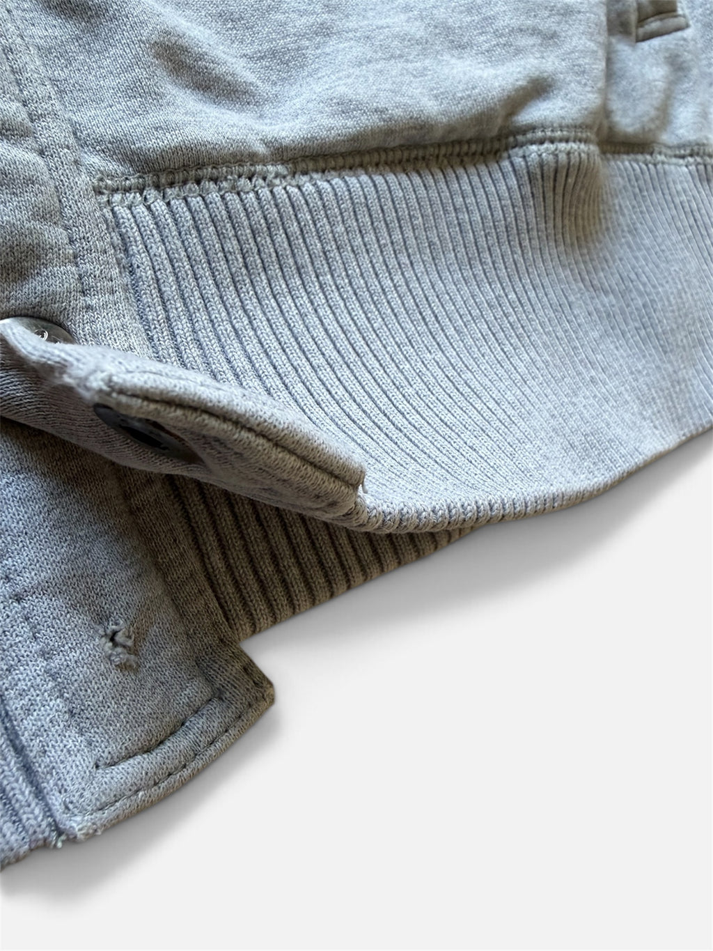 UCLA Heritage Snap-Front Varsity Sweatshirt, Heather Gray- XL