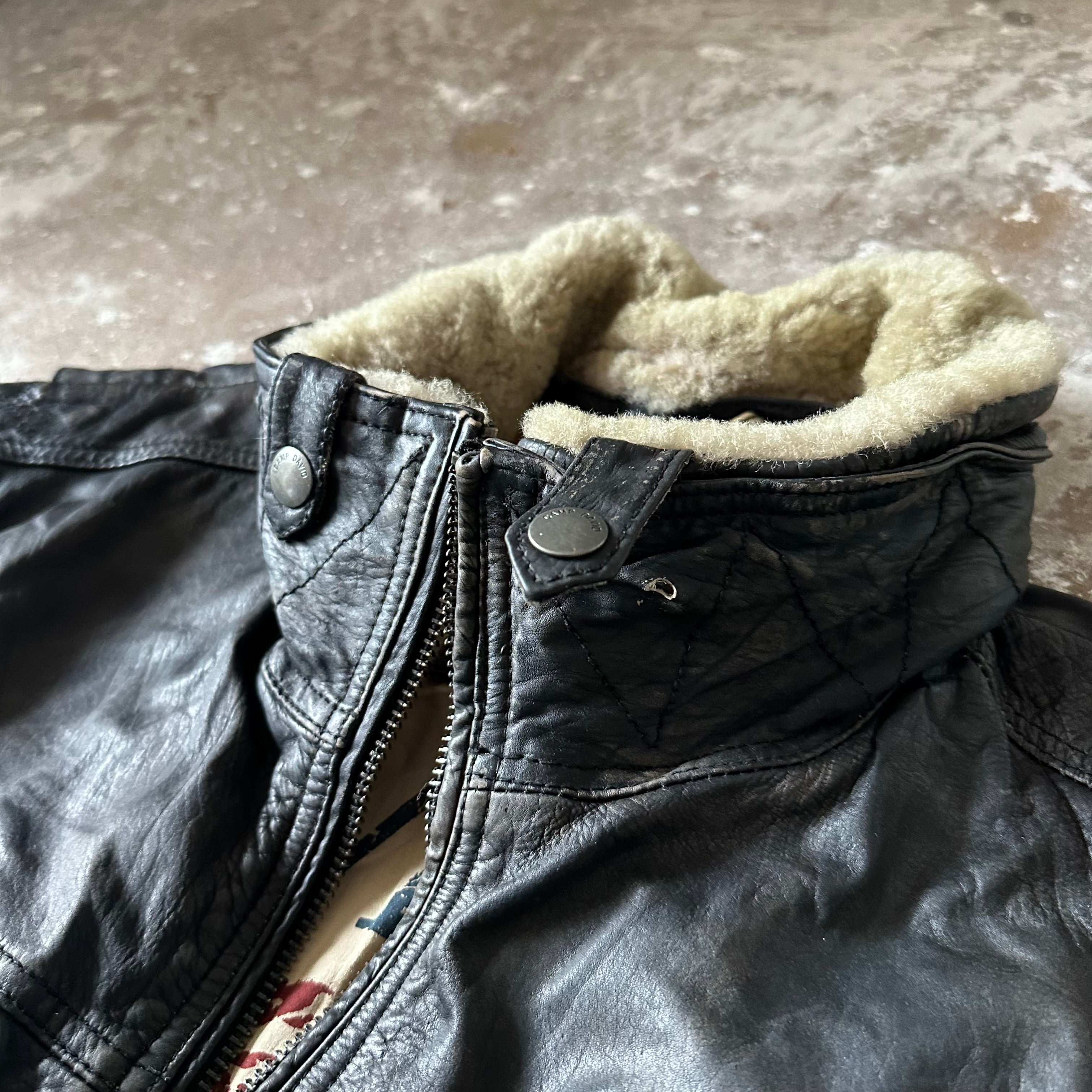 Camp David Leather Jacket - XL