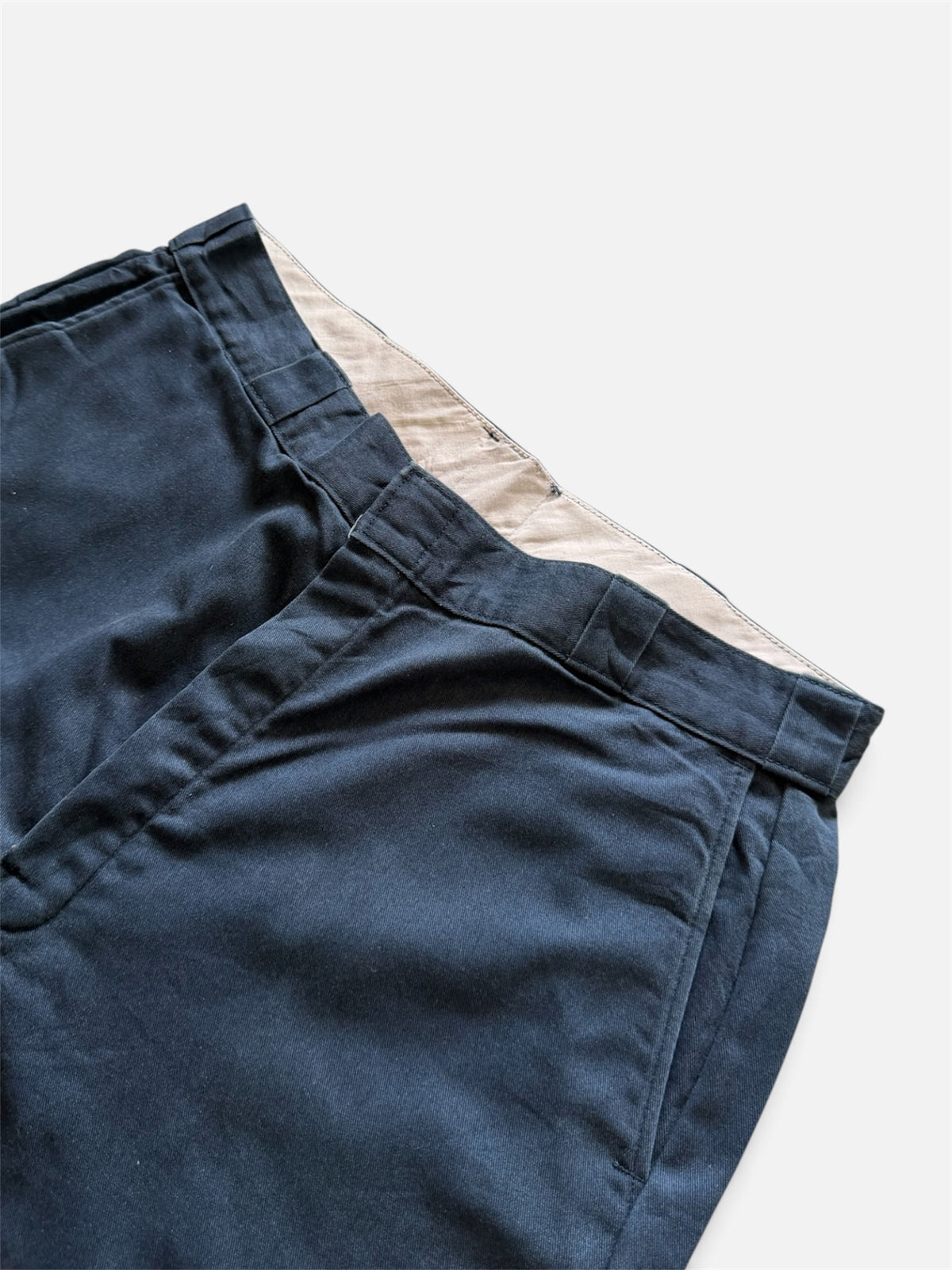 Dickies 874 Flannel-Lined Navy Work Pants Made in USA- 38x32